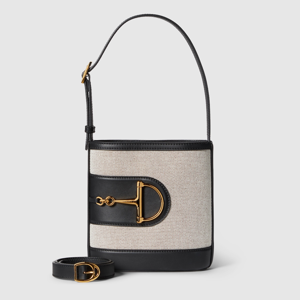 Gucci 73 mini bucket bag in natural canvas | GUCCI® Canada