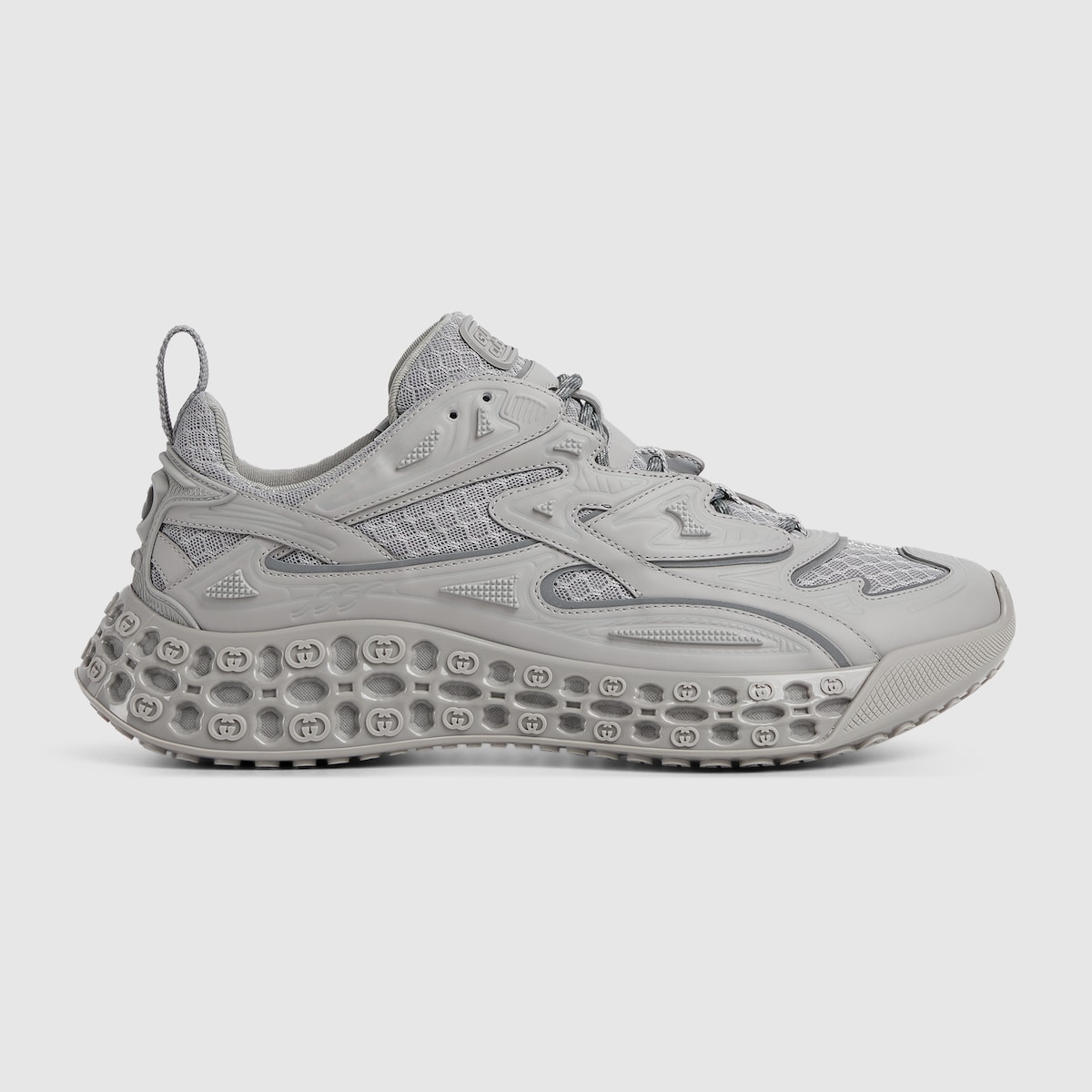 Men's Gucci cub3d sneaker in grey Demetra and mesh | GUCCI® US
