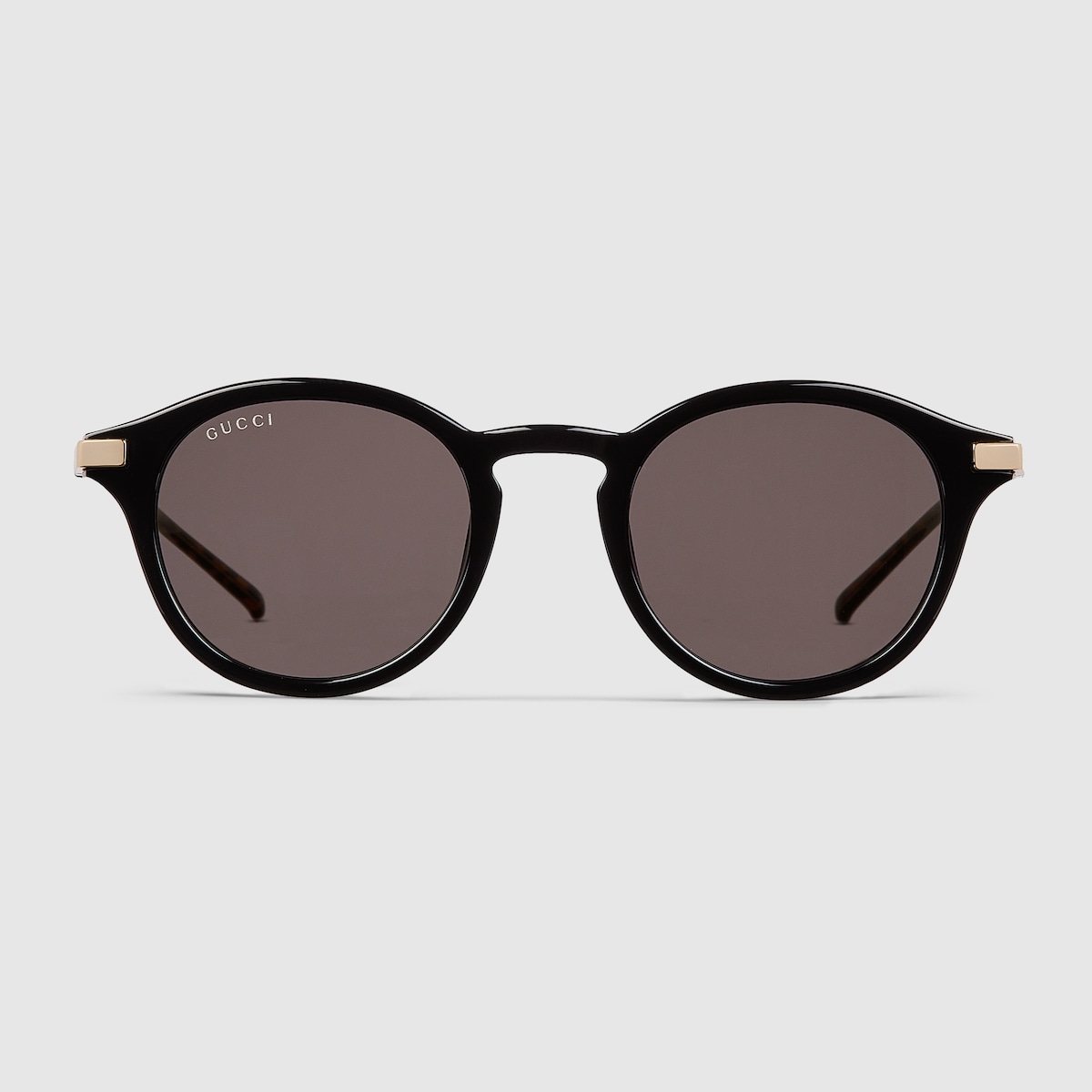 Round frame sunglasses in black | GUCCI® US