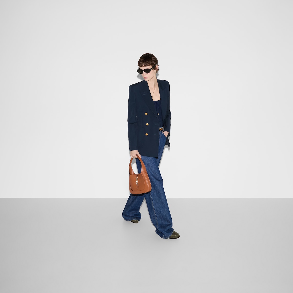 ジャケット Gucci Blue Cotton Blazer Double-breasted cotton jacket in blue | GUCCI® US