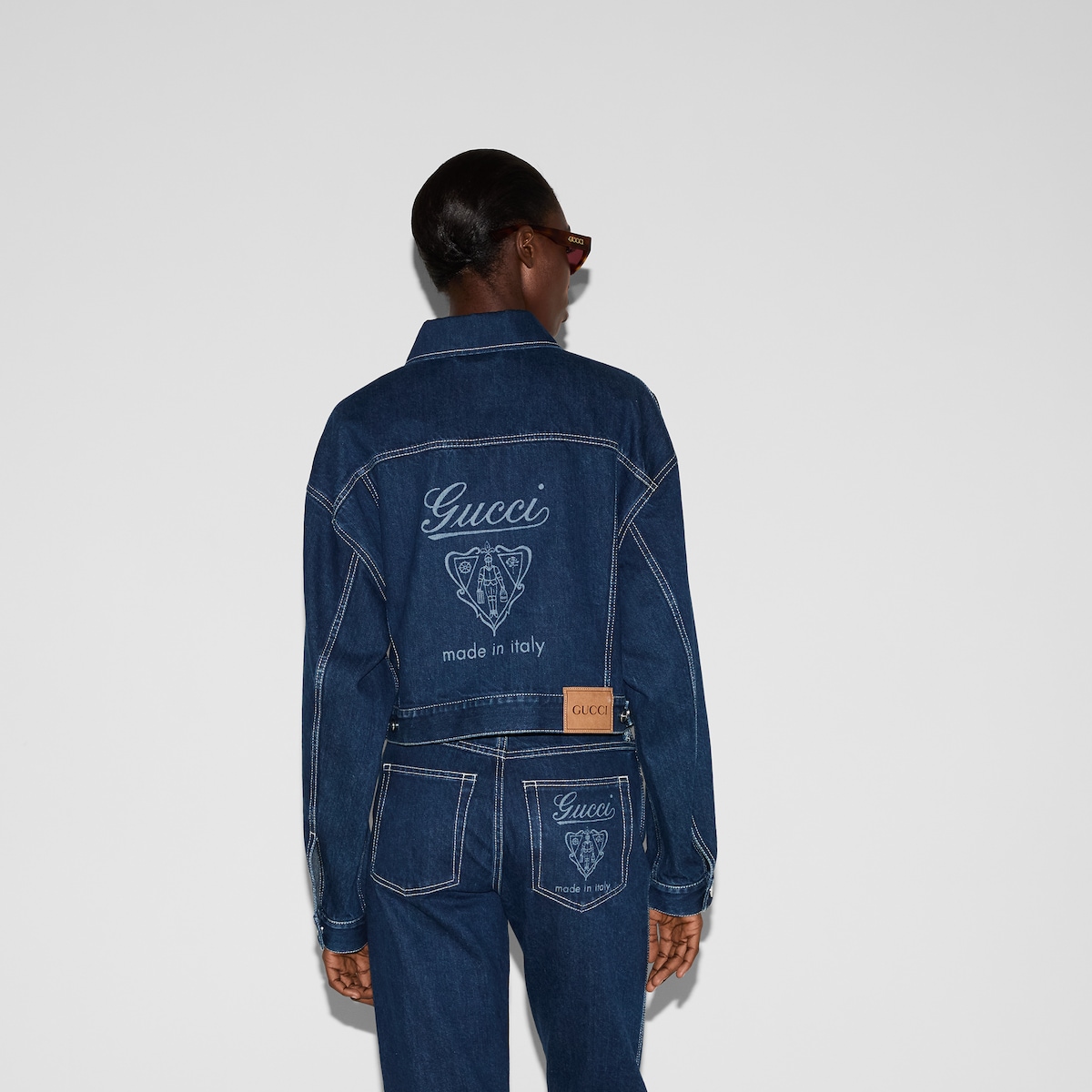 Relaxed cropped fit denim jacket