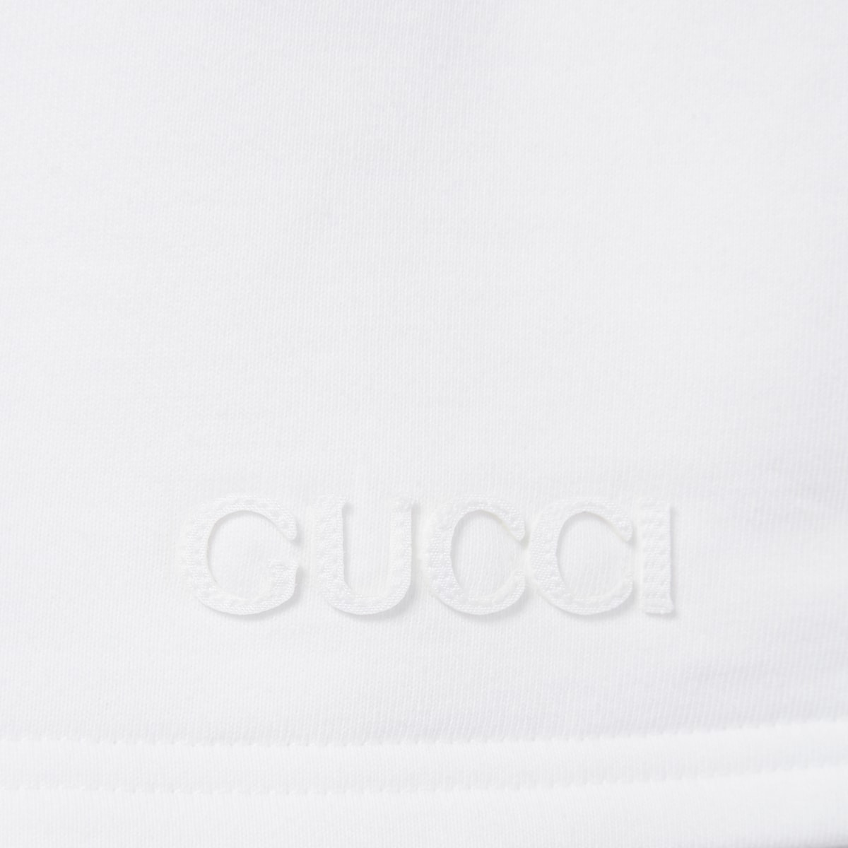 Cotton jersey shorts with Web in white | GUCCI® US