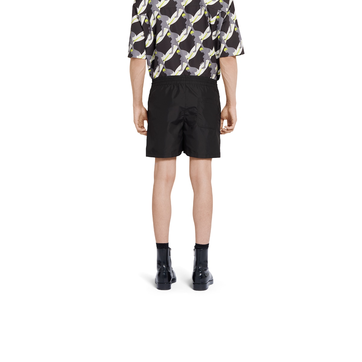 Technical poplin swim short