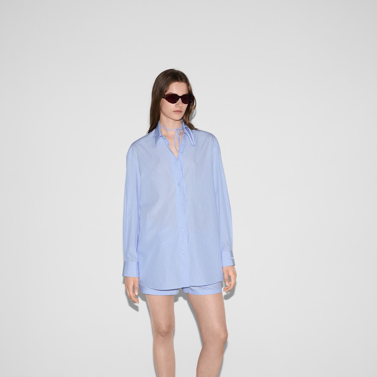 Striped cotton shirt