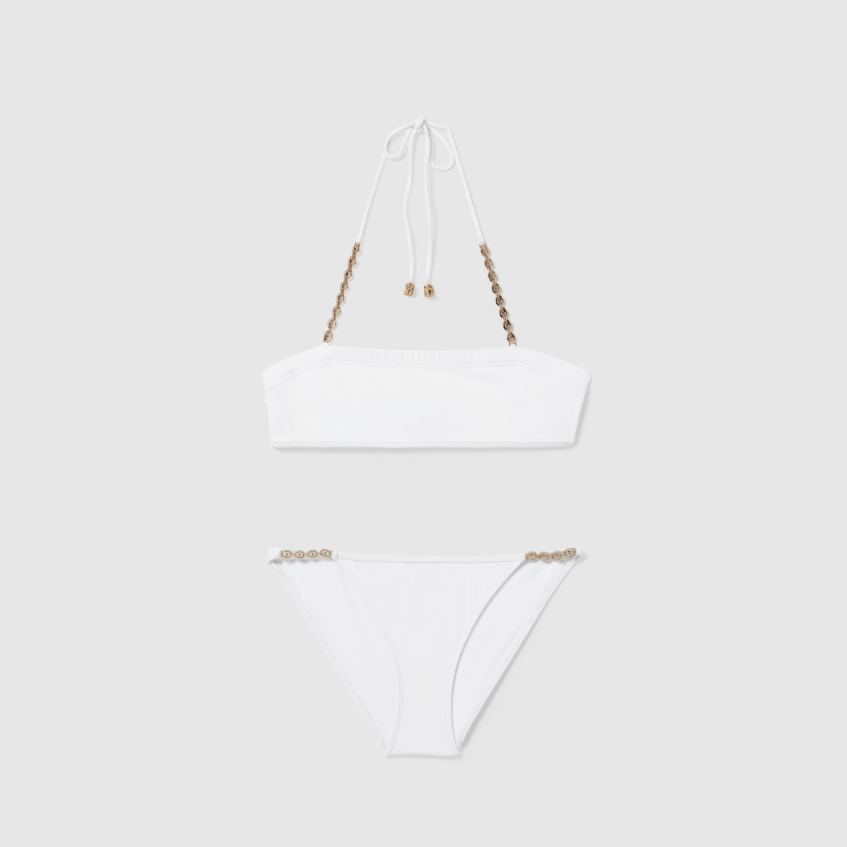 GUCCI ビキニ GG stretch jersey bikini in beige and ebony | GUCCI® US
