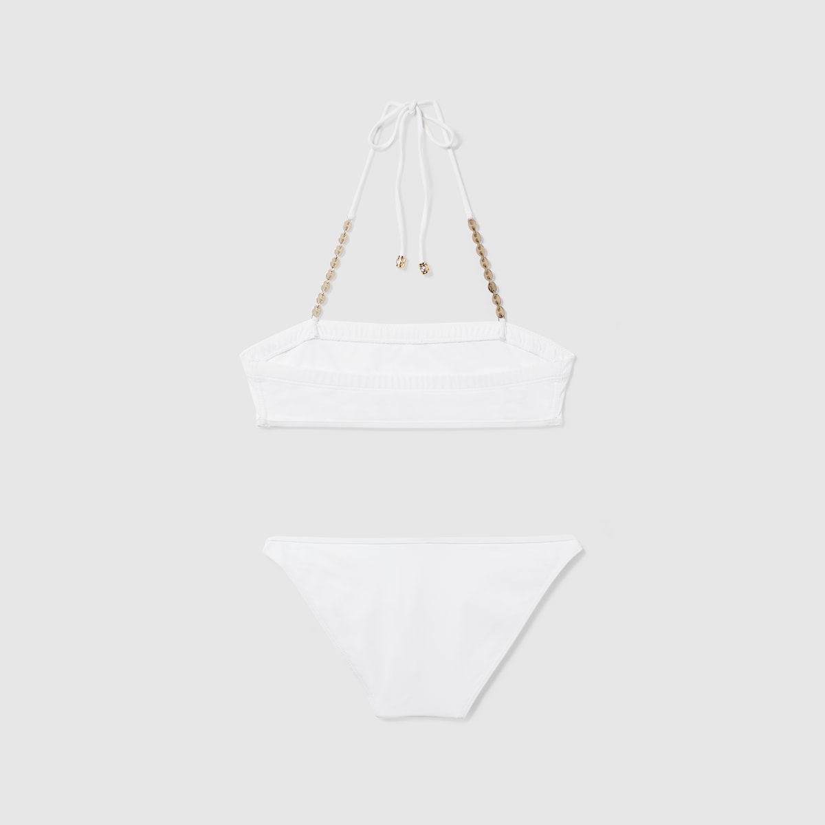 Sparkling jersey bikini in white | GUCCI® US