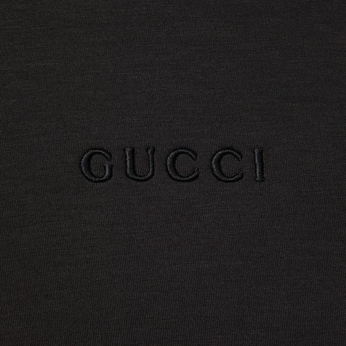 Embroidered jersey sweatshirt in black | GUCCI® SI