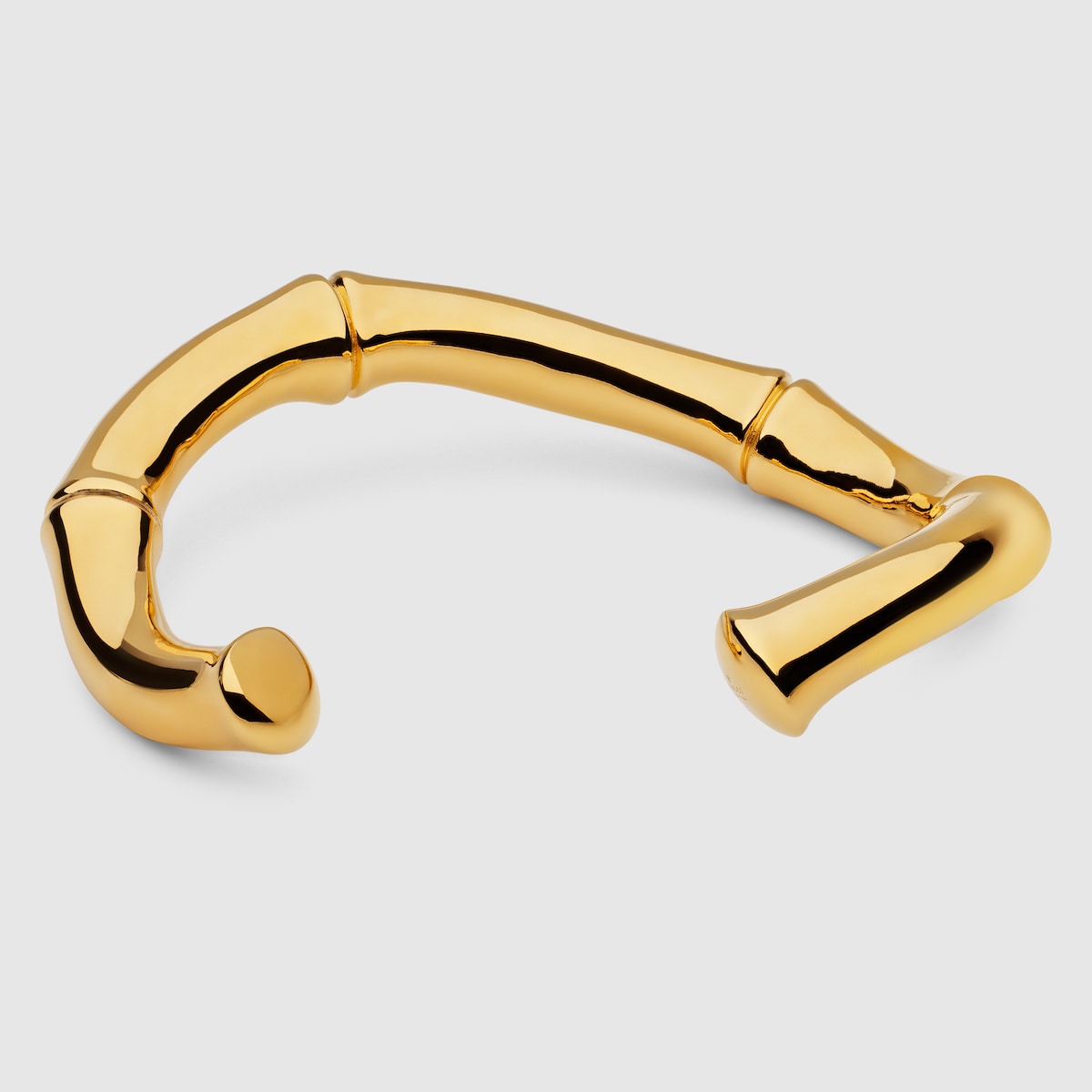 Gucci Bamboo forearm bracelet in gold-toned brass | GUCCI® US
