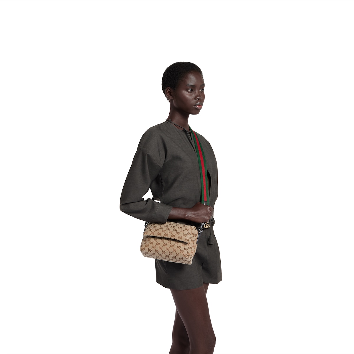美品　GUCCI グッチ ボディーバッグ クロスボディー GG ブラウン Amazon | [グッチ]アウトレット ボディーバッグ GGキャンバス