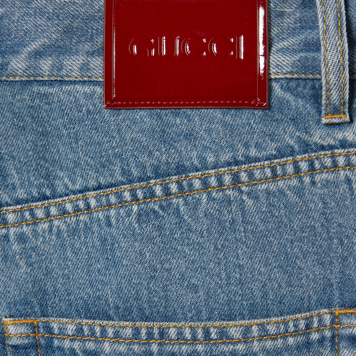 タイトフィット バギー デニム パンツ ・ライトブルー | GUCCI公式