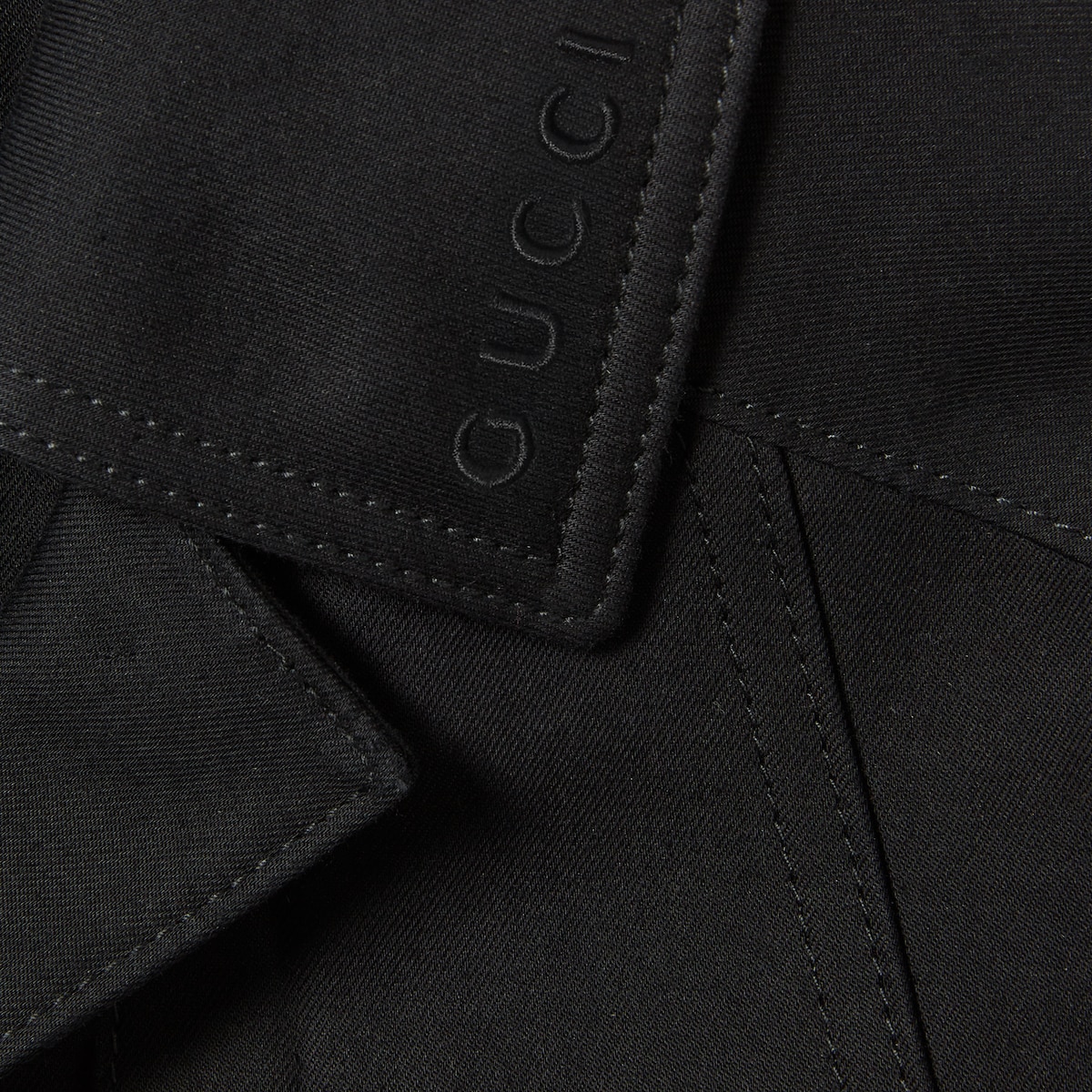 Cotton gabardine bomber jacket