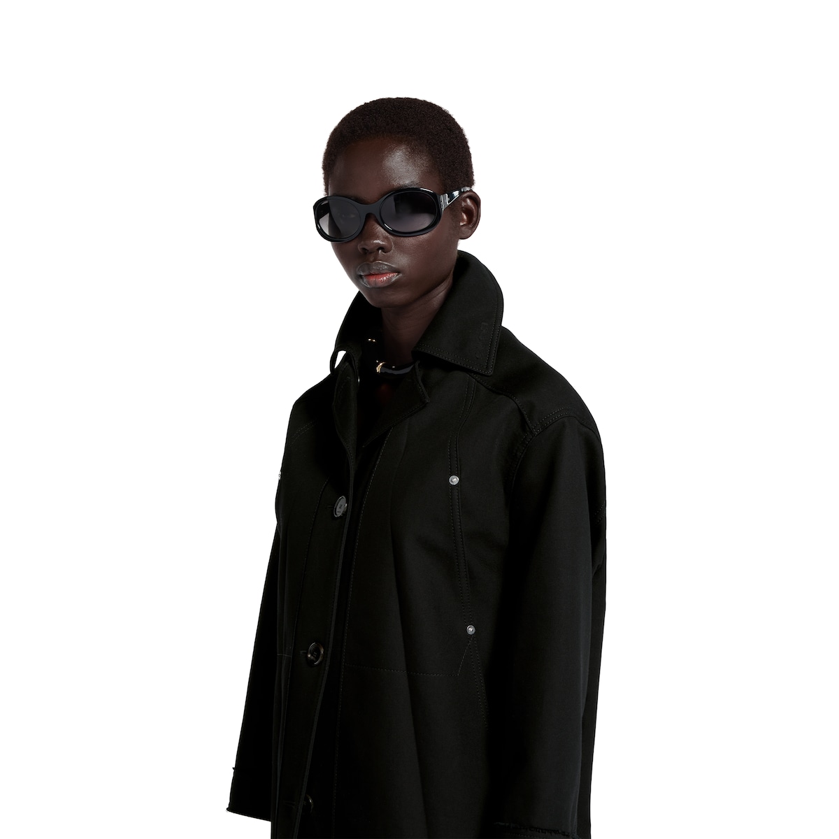 Cotton gabardine bomber jacket