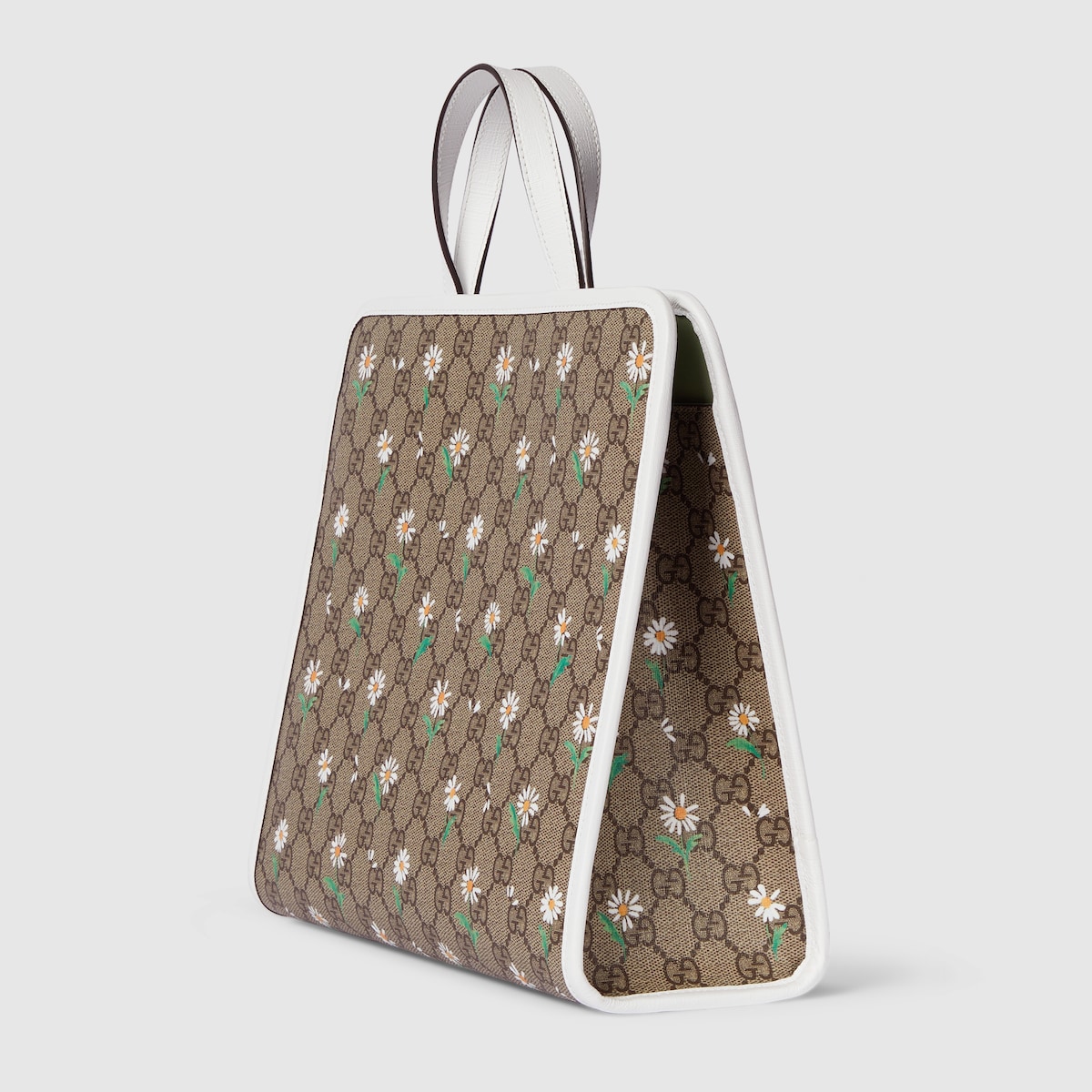 チルドレンズ〕GG プリント トートバッグ ・ベージュ＆ブラウン