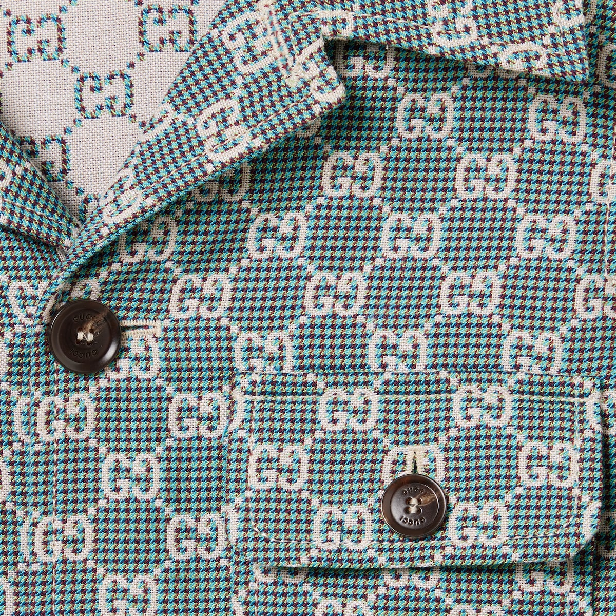 Children's GG cotton houndstooth jacket