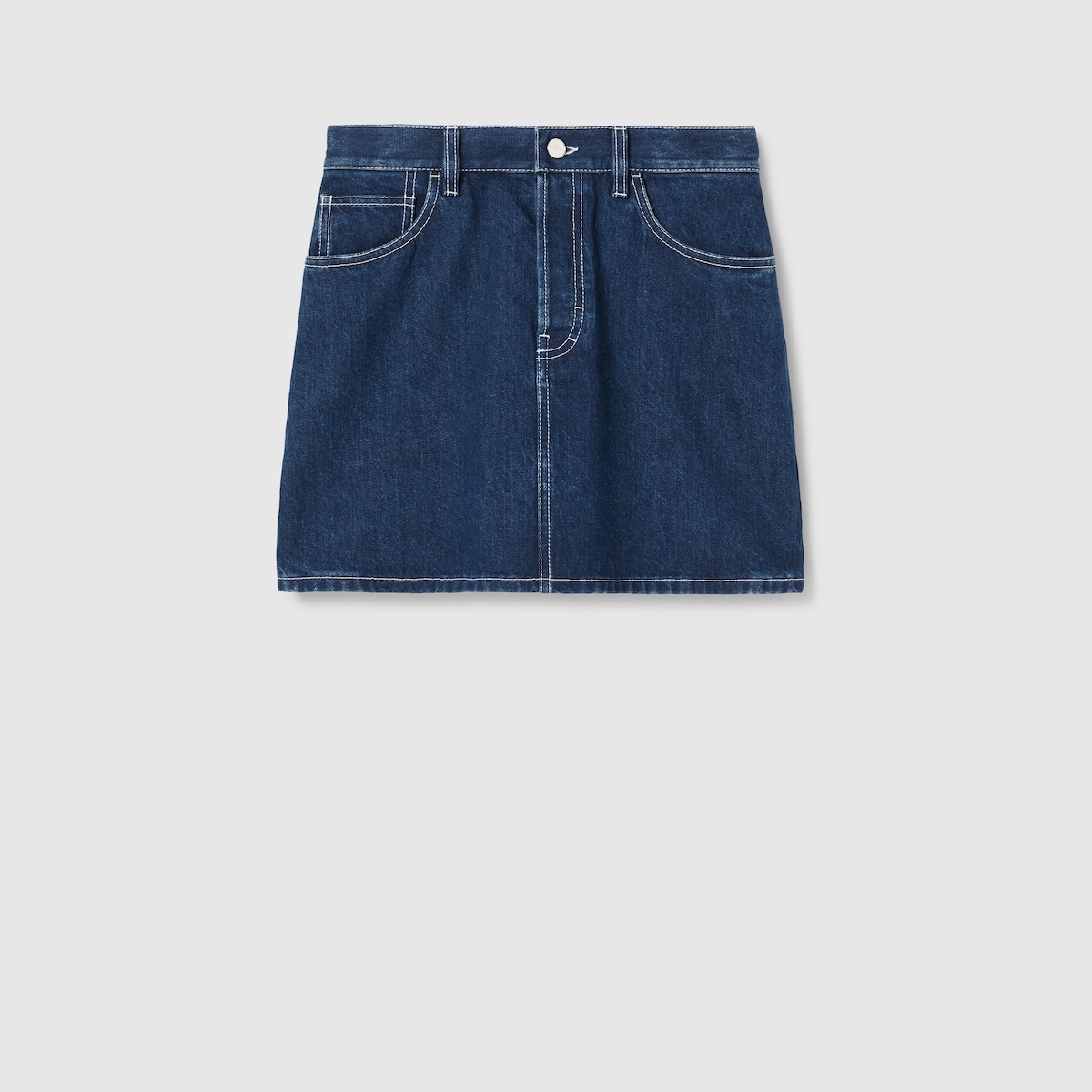 スカート GUCCI Denim Midi Skirt Gucci Denim Midi Skirt | Blue | FARFETCH
