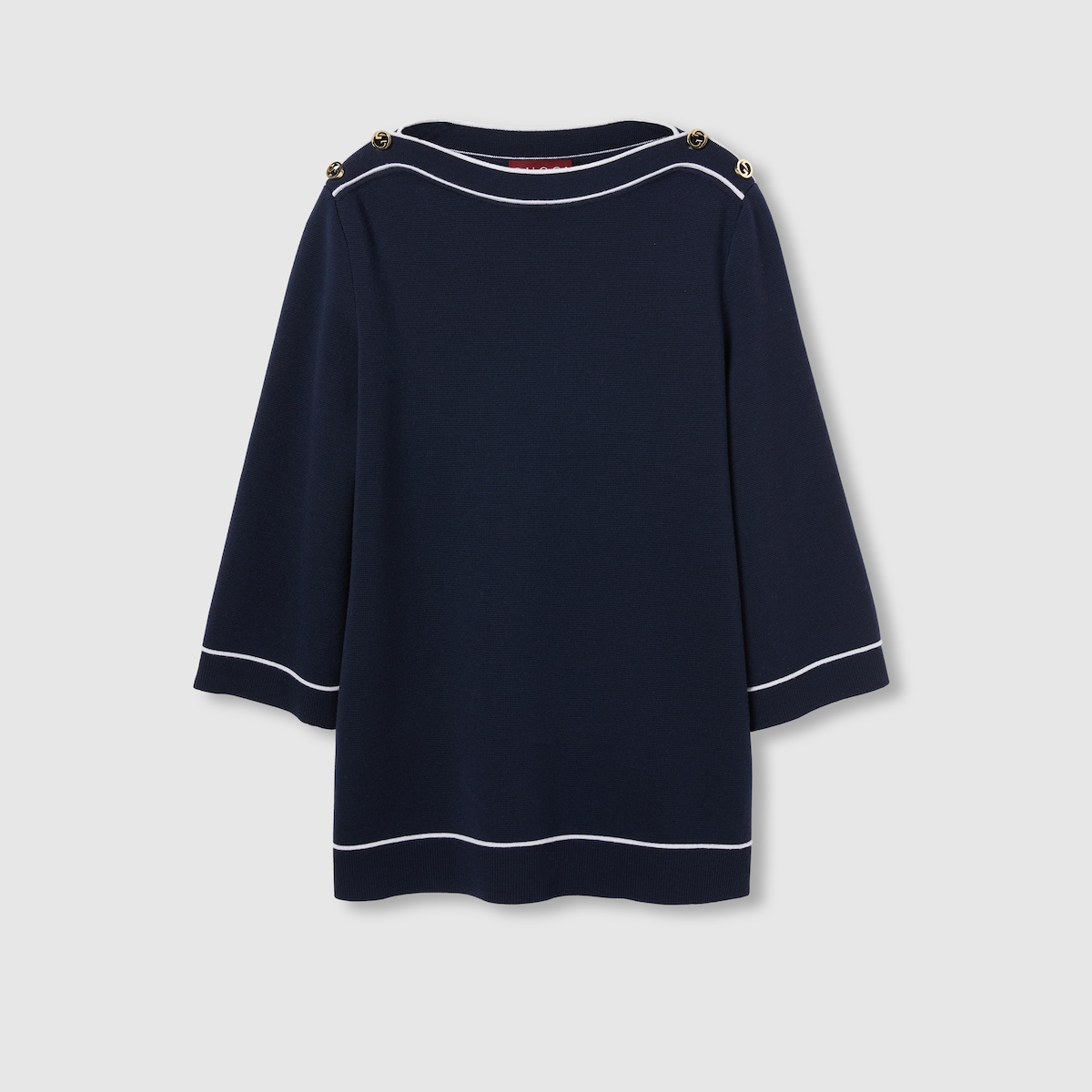 21年　FOXEY knit top \"Lady Chic\" 41225 It's Cool Knit Hoodie Light Grey | White Fox Boutique US