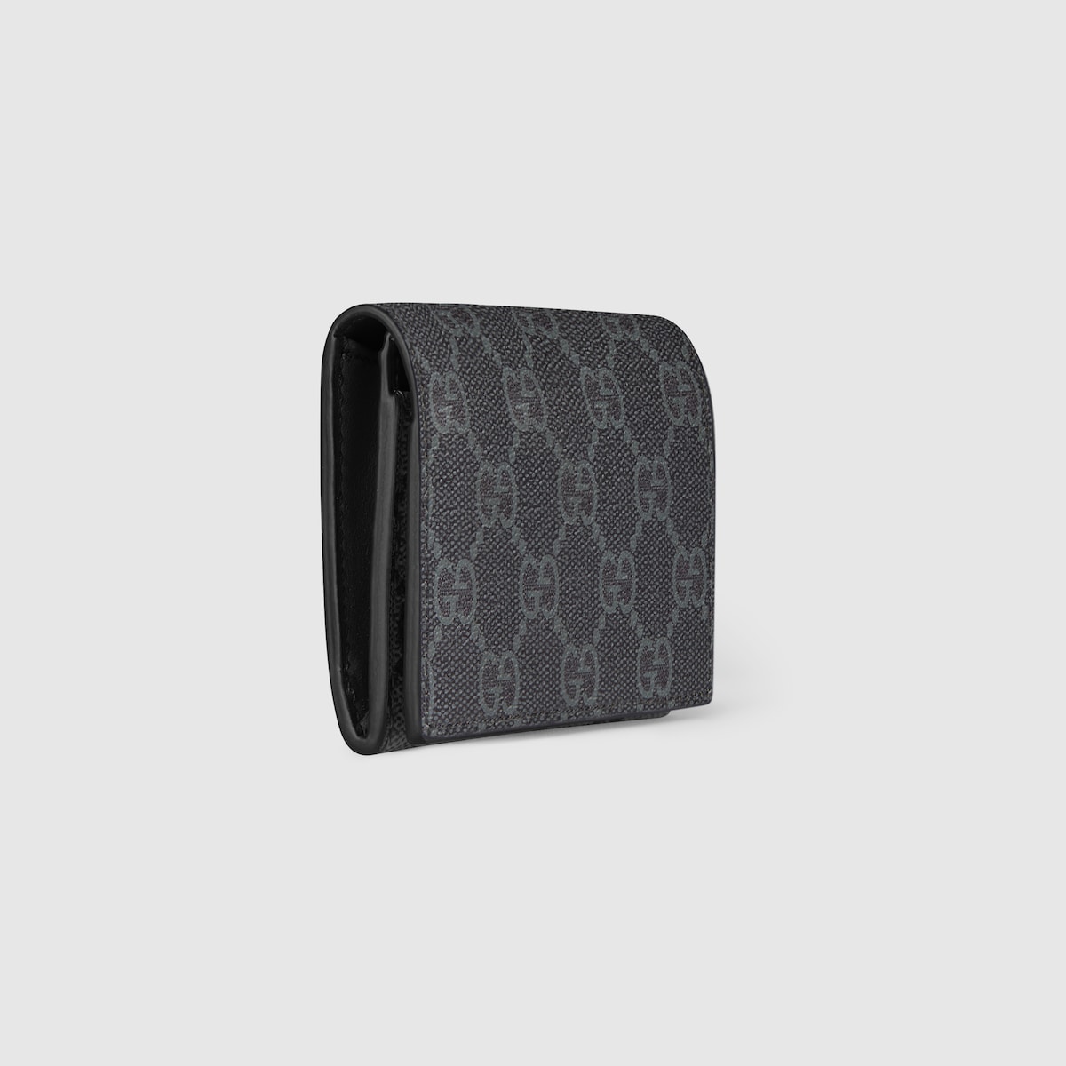 GG Emblem card case in black fabric | GUCCI® US