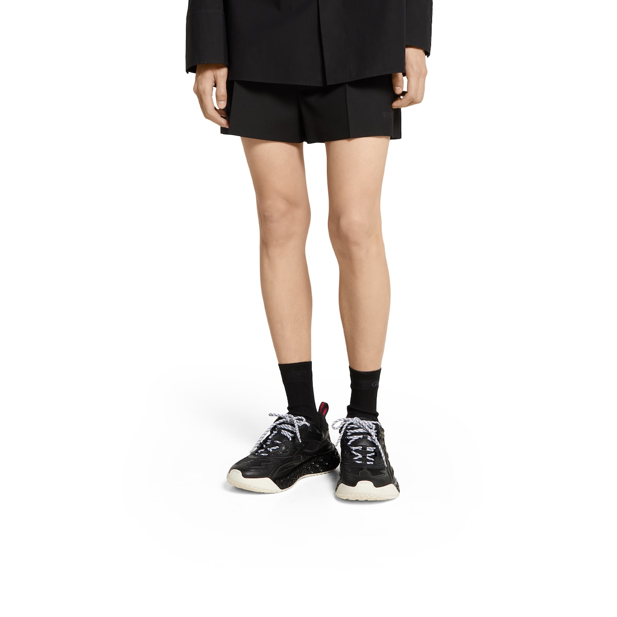 GUCCI cub3d〕 メンズ スニーカー ・ブラック デメトラ