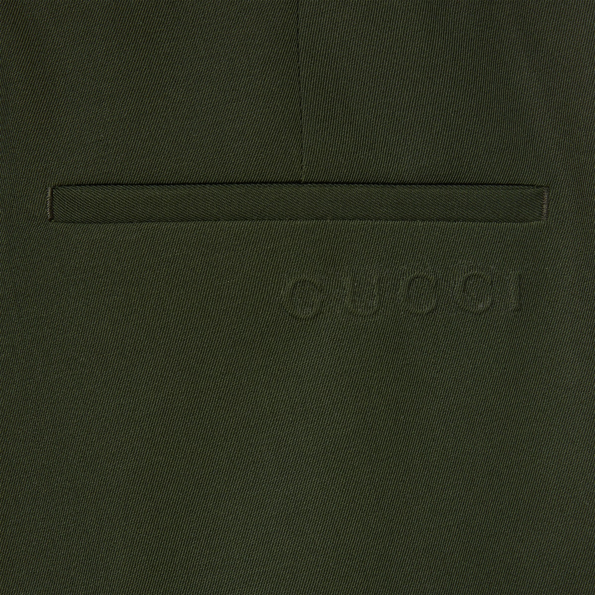 Gucci Men's Wool Gabardine Pants Black