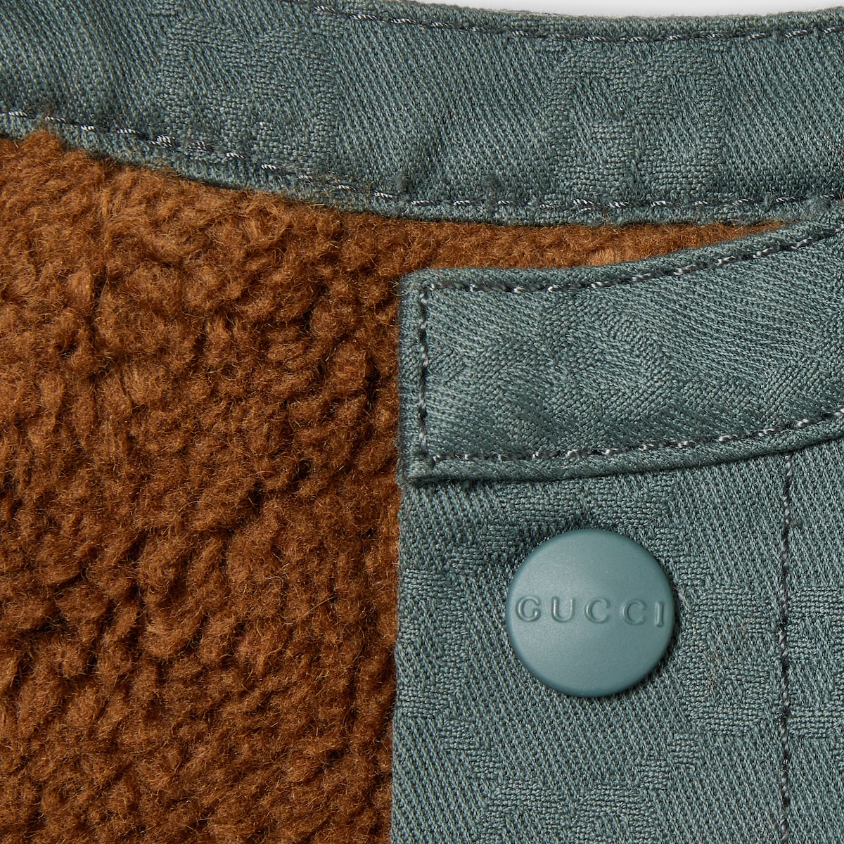 ベビー〕GGコットン ジャケット ・グリーン＆グレー | GUCCI公式