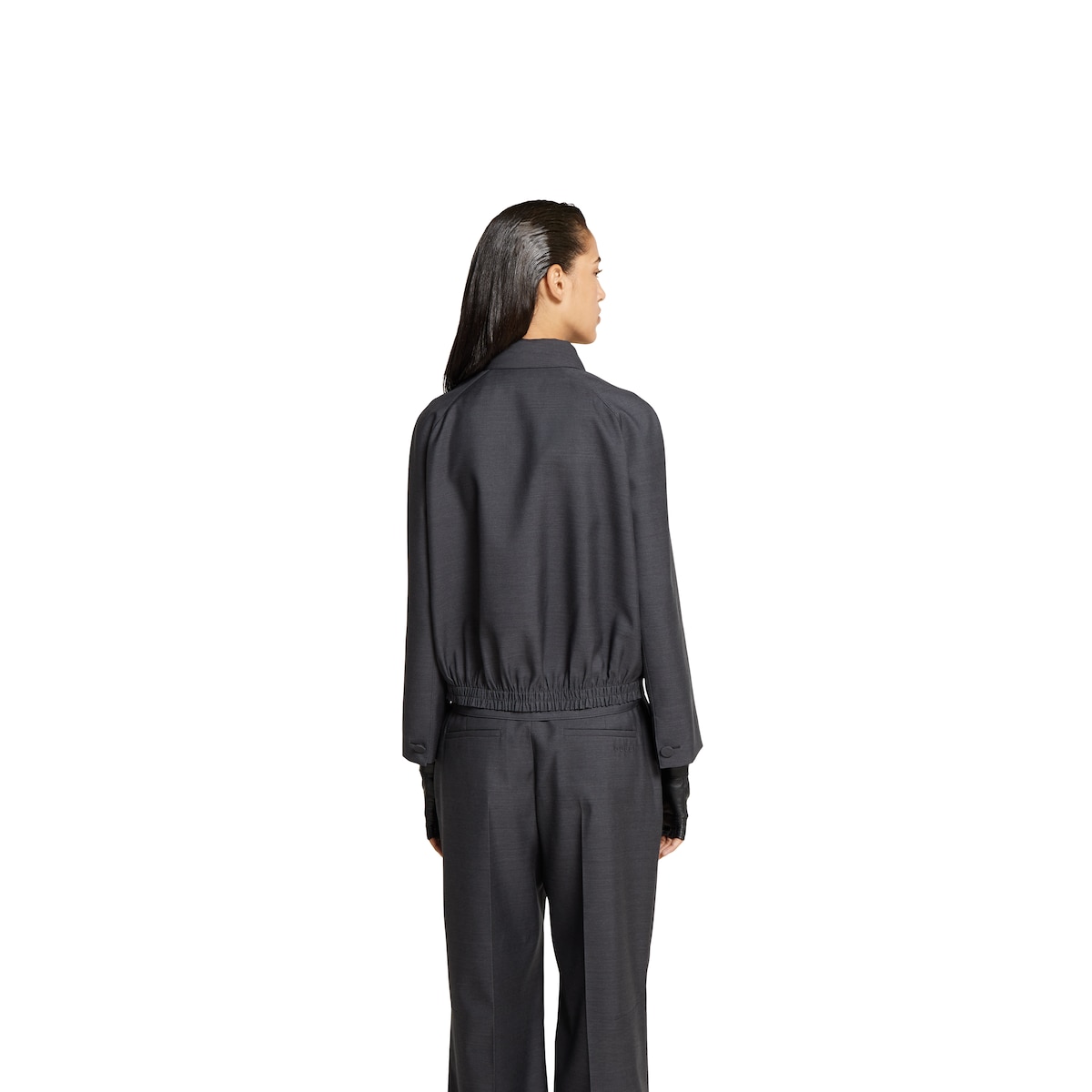 Wool bomber jacket