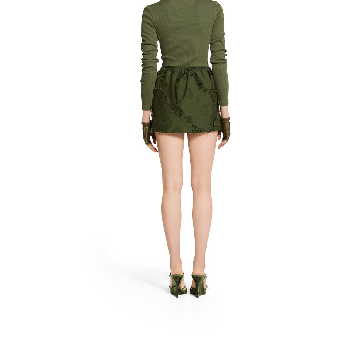 ミニスカート GUCCI Women Mid Skirts 832799ZASX5 3602 GREEN 832799_ZAS9M_3003_005_100_0000