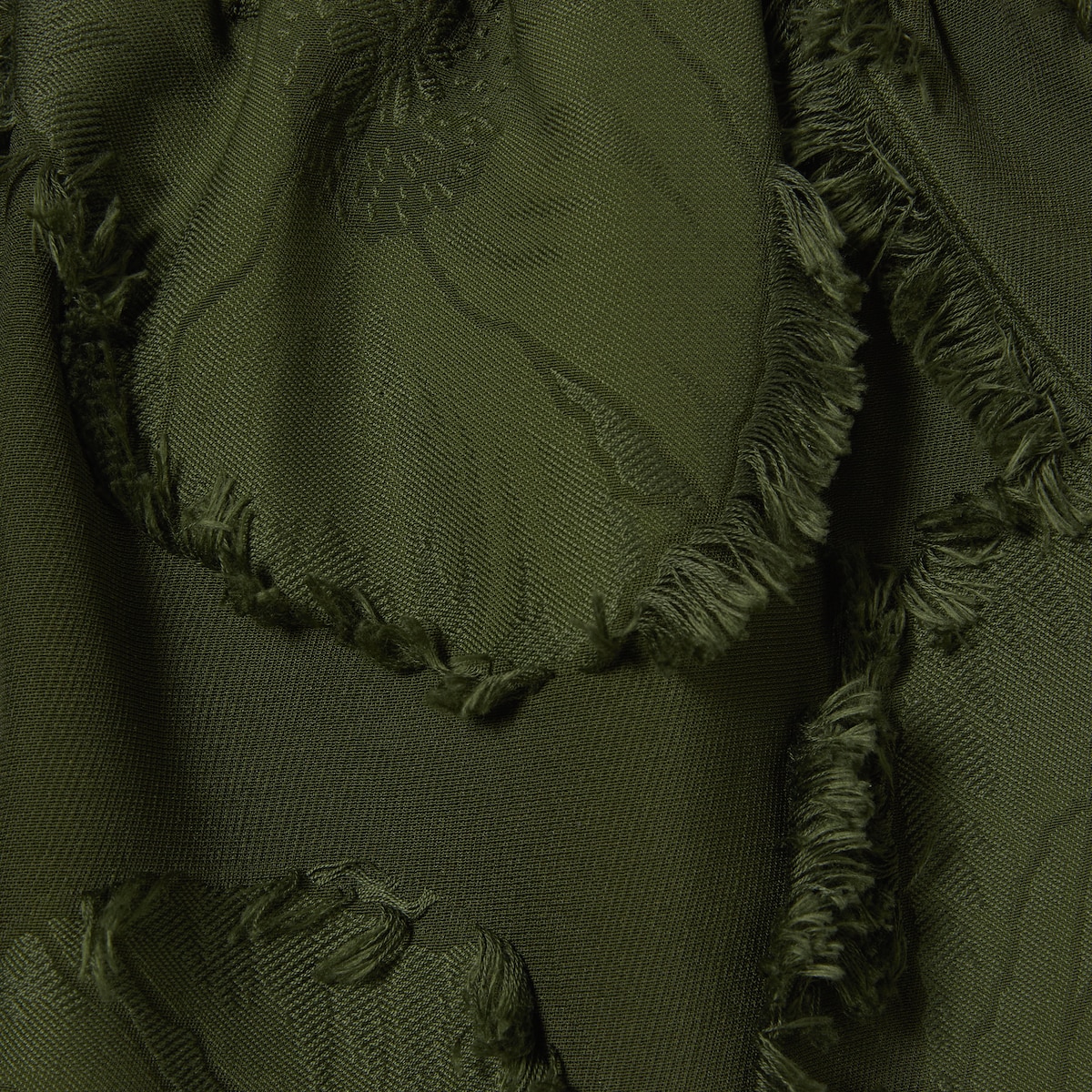 Wool blend fil coupé mini skirt in forest green | GUCCI® US