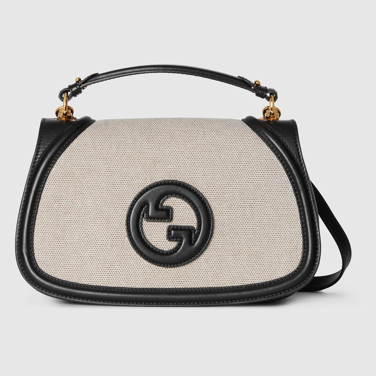 GUCCI グッチ BLONDIE CANVAS AND SMOOTH LEATHER BAG ベージュ Gucci Blondie medium top handle bag in beige canvas | GUCCI® US
