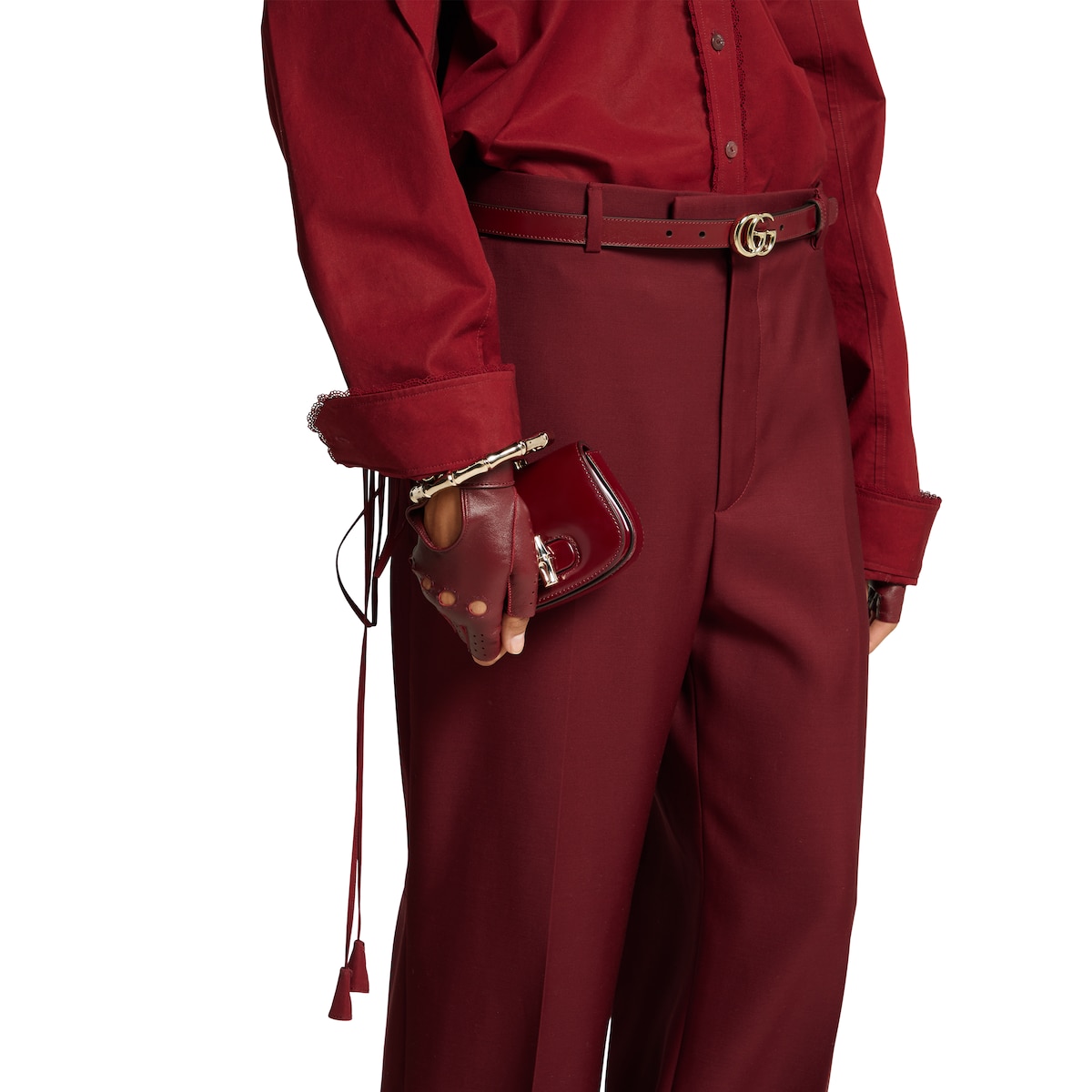 Gucci Bamboo Night nano bag in Rosso Ancora red leather Gucci Bamboo Night nano bag in Rosso Ancora red leather