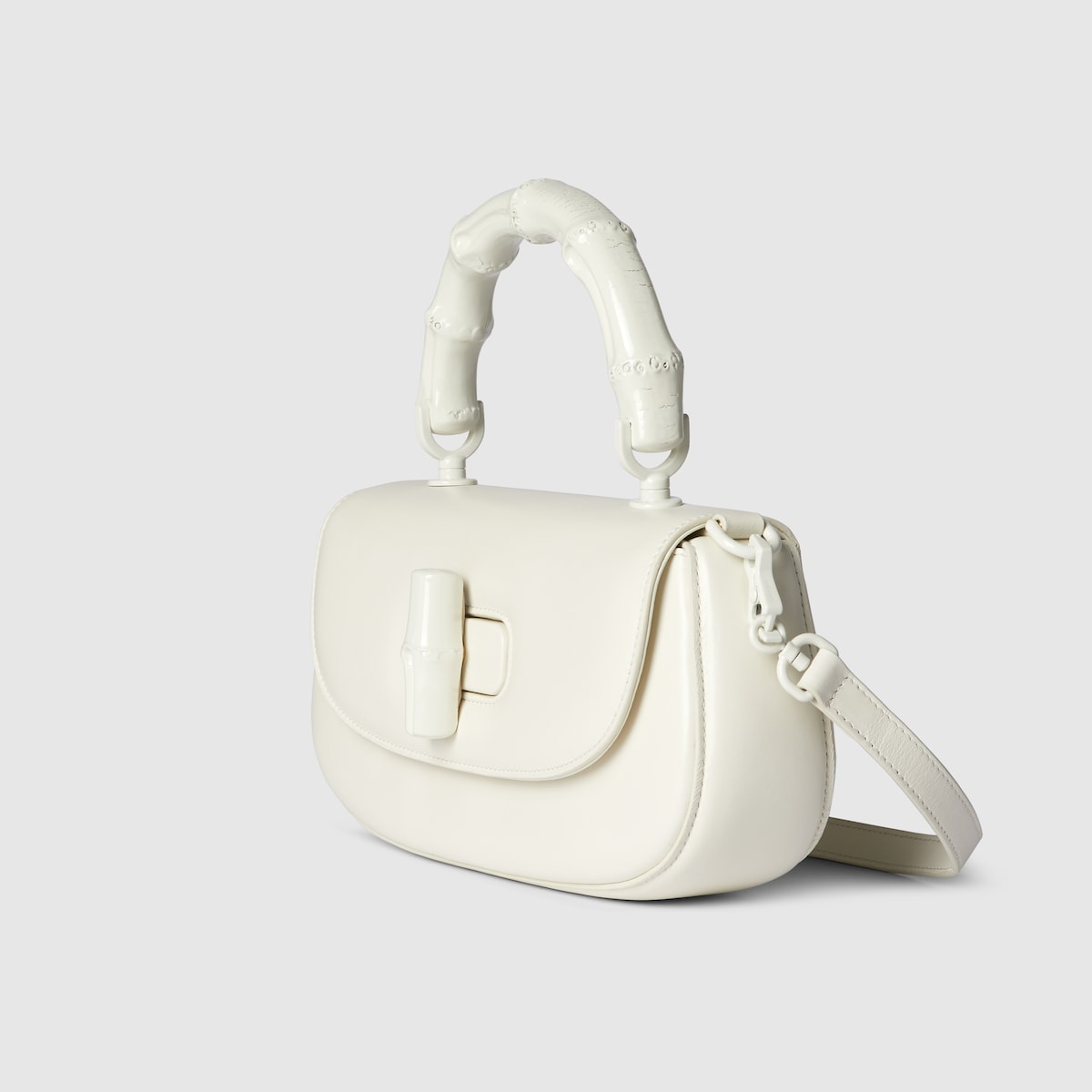GUCCI バンブーバッグやブーツモチーフのスカーフ グッチバンブー 2WAYバッグ 黒 ゴールド金具 レディース カーフ