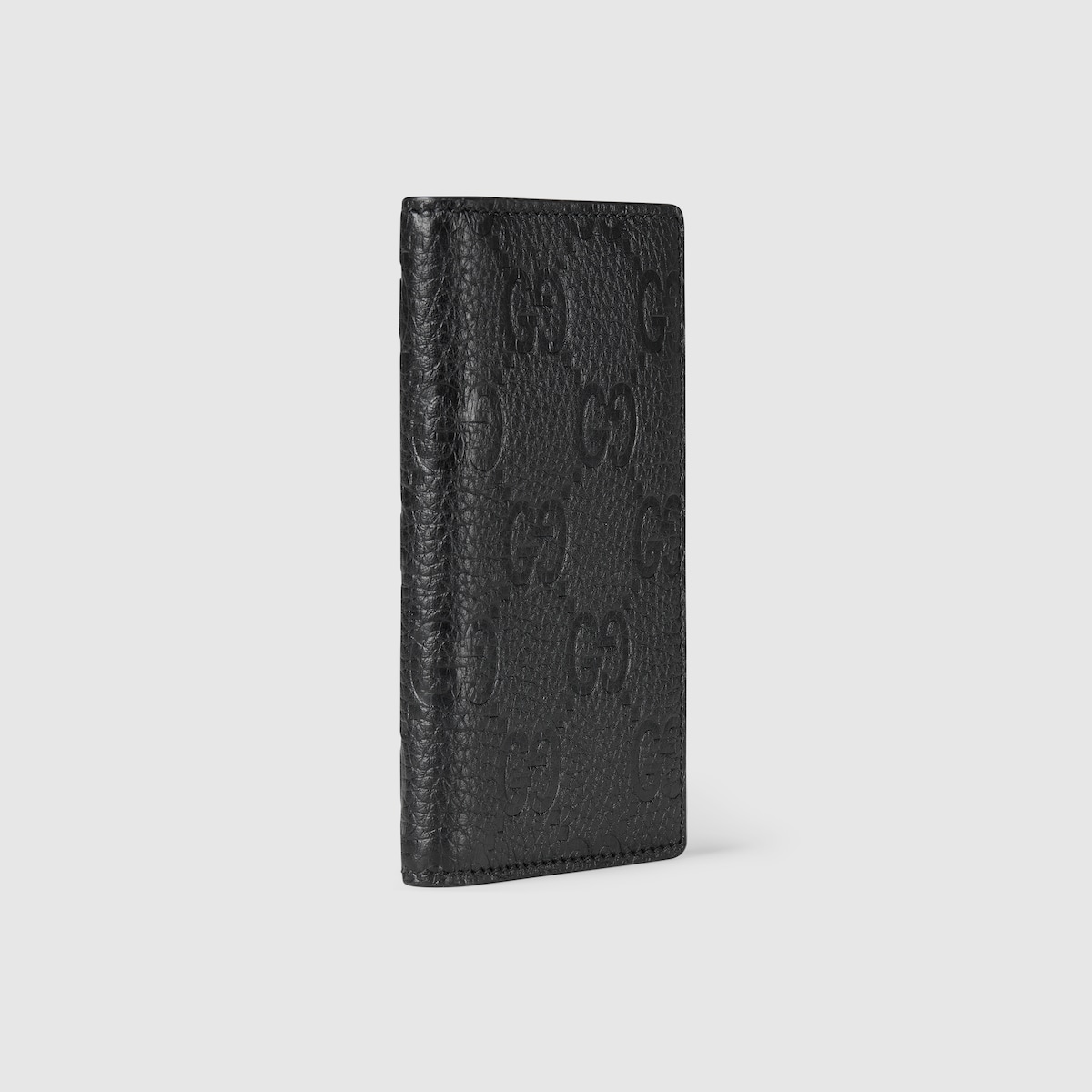 アクセサリーその他 GUCCI GUCCI IMPRINT CARD CASE IN GRAINY LEATHER Card case with Gucci logo in black leather | GUCCI® CA
