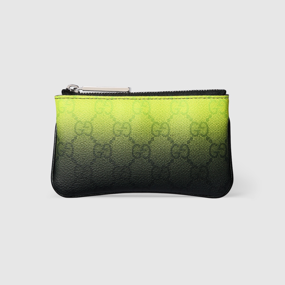 グッチ クロマ〕キーポーチ ・ライム＆ブラック ファブリック