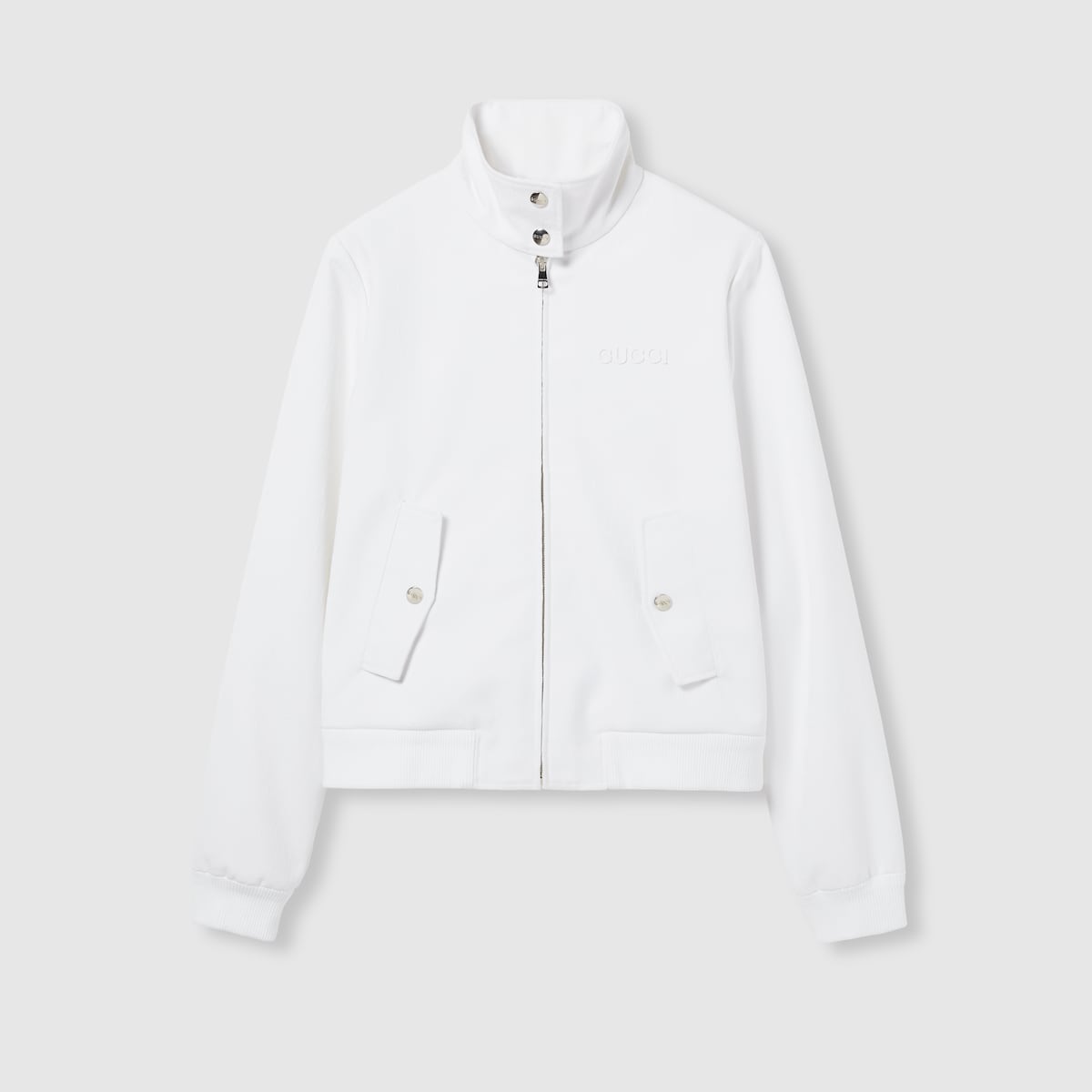 GGジャカード ジップジャケット ・ホワイト | GUCCI公式