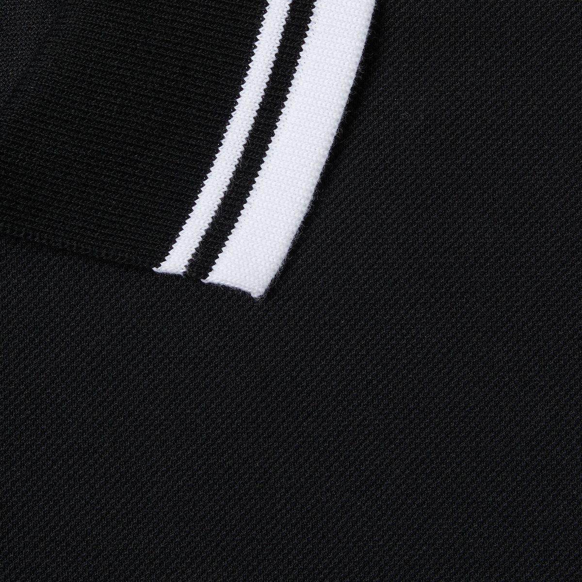 Cotton polo shirt in black