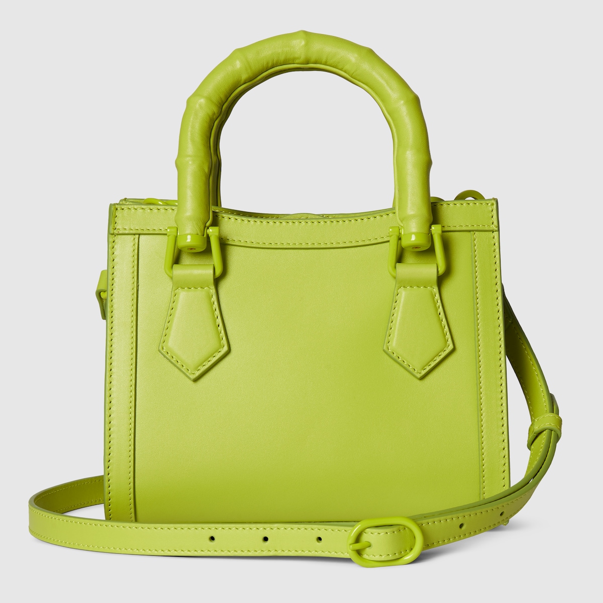 【GUCCI】DIANA SMALL LEATHER SHOULDER BAG GREEN Gucci Diana Mini Tote 2Way Shoulder Handbag Crossbody