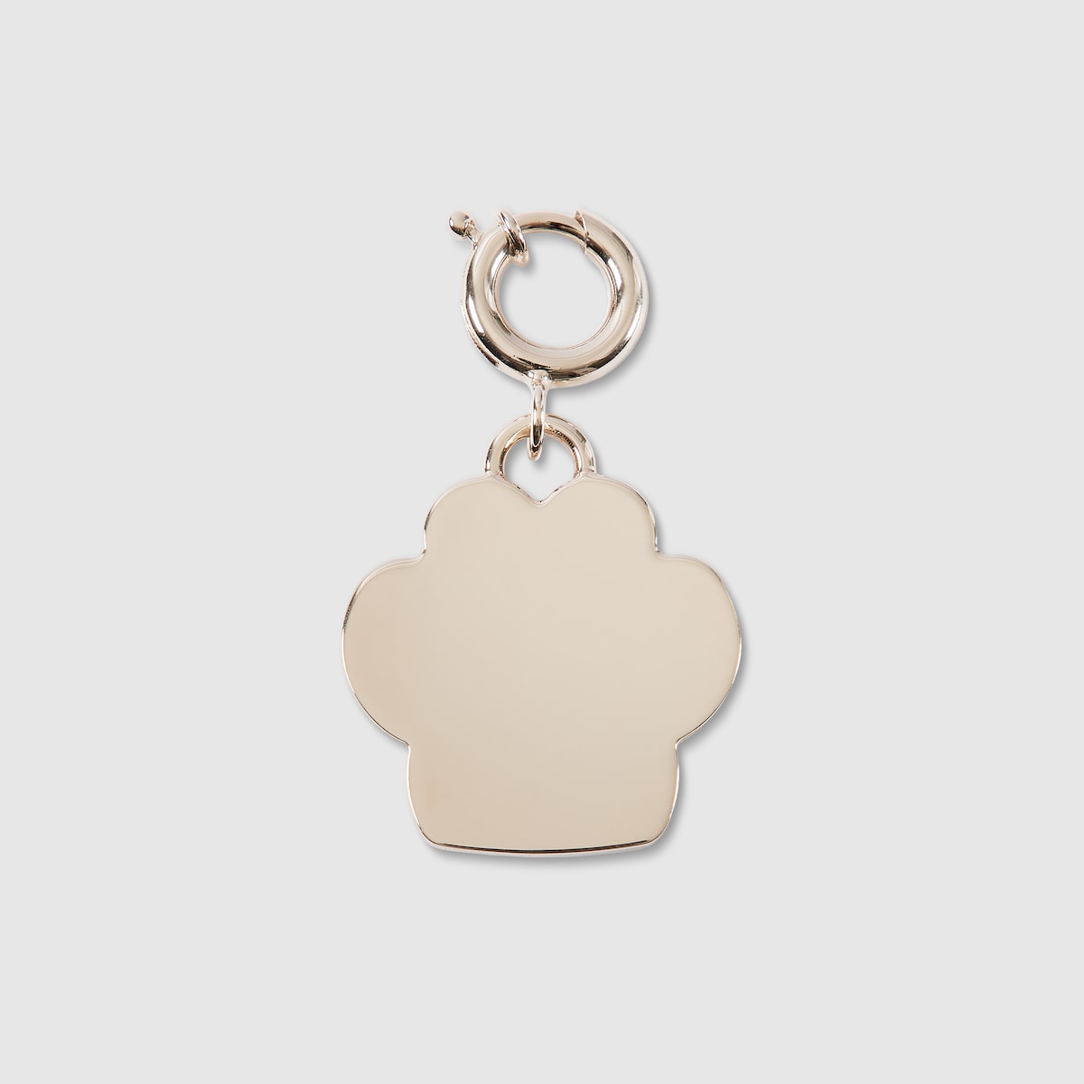 Paw-shaped charm in brass and Rosso Ancora red enamel | GUCCI® US