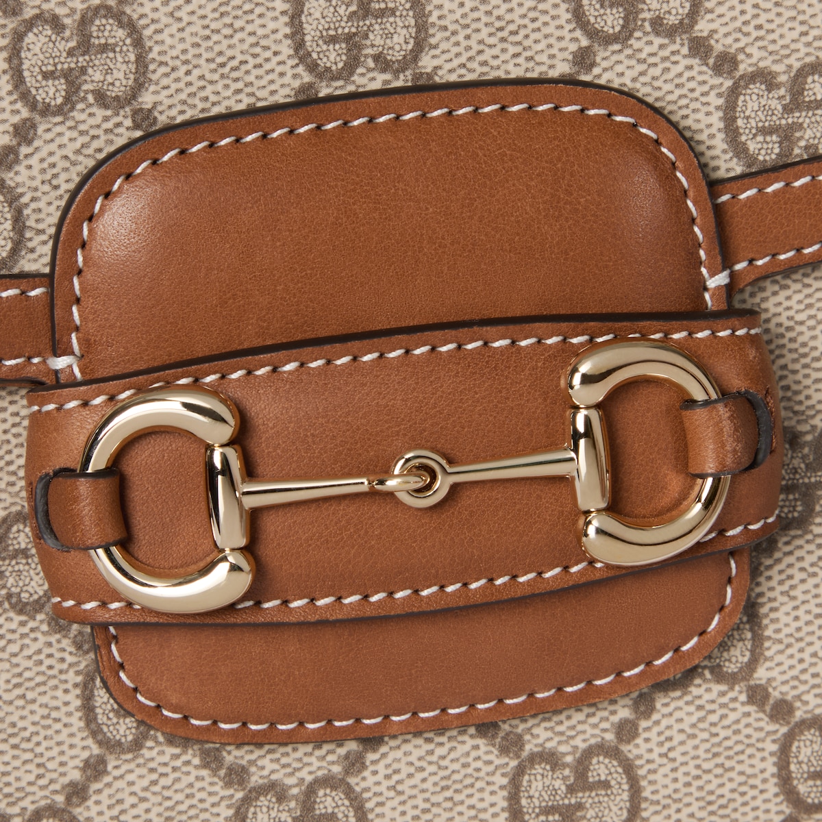 Gucci Horsebit 1955 Soft small shoulder bag in beige and