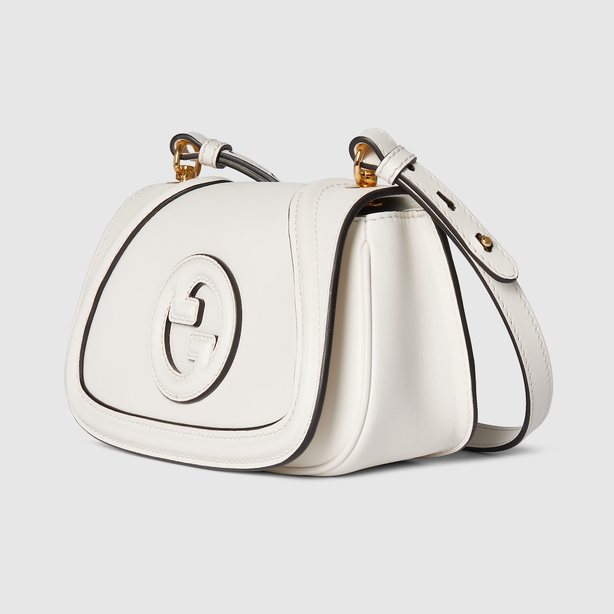 グッチ ブロンディ〕ミニ ショルダーバッグ ・ホワイト レザー