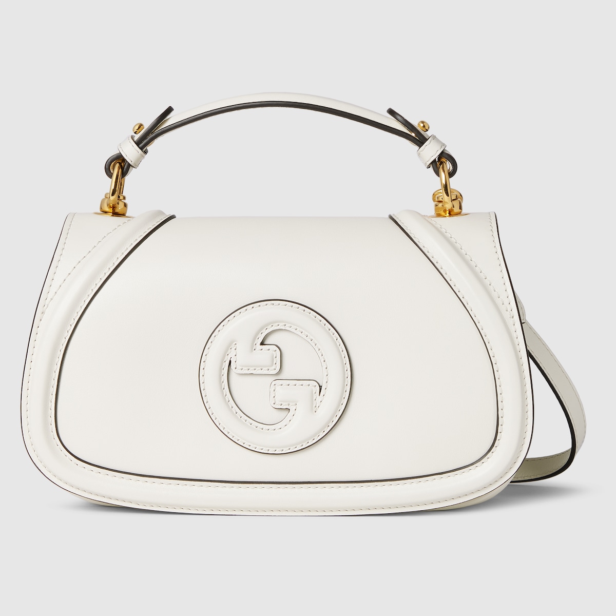 ショルダーバッグ・ポシェット GUCCI WHITE LEATHER BLONDIE BAG 815714_AAEC2_9050_001_070_0000
