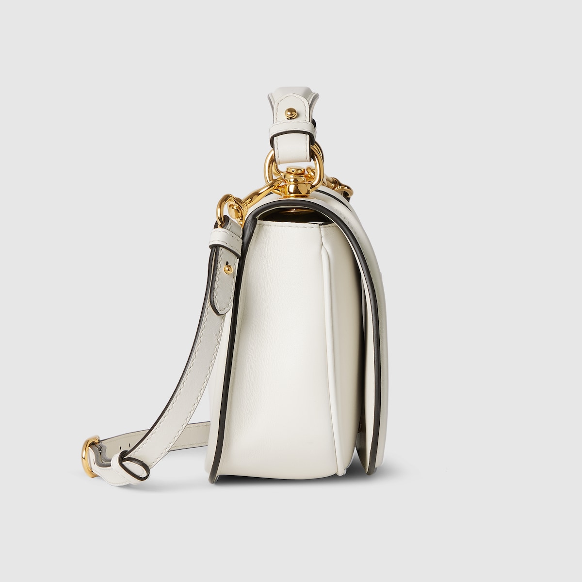 グッチ ブロンディ〕ミディアム トップハンドルバッグ ・ホワイト