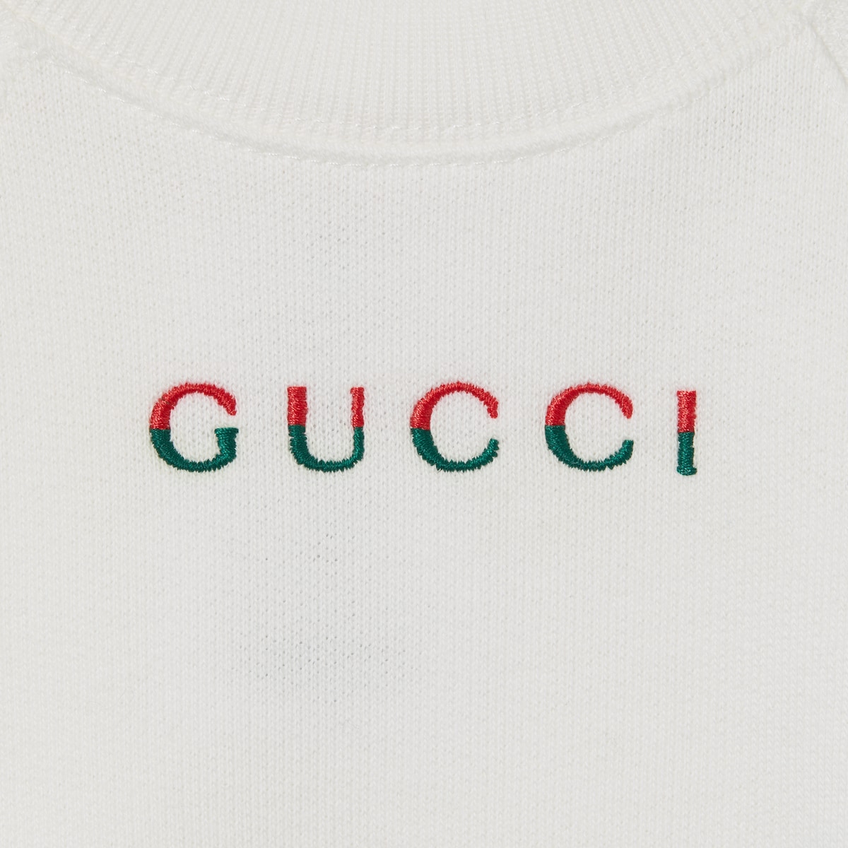 GUCCI ロゴ スウェット　ベビー GUCCI ロゴ スウェット ベビー White Cotton Baby Sweatshirt With