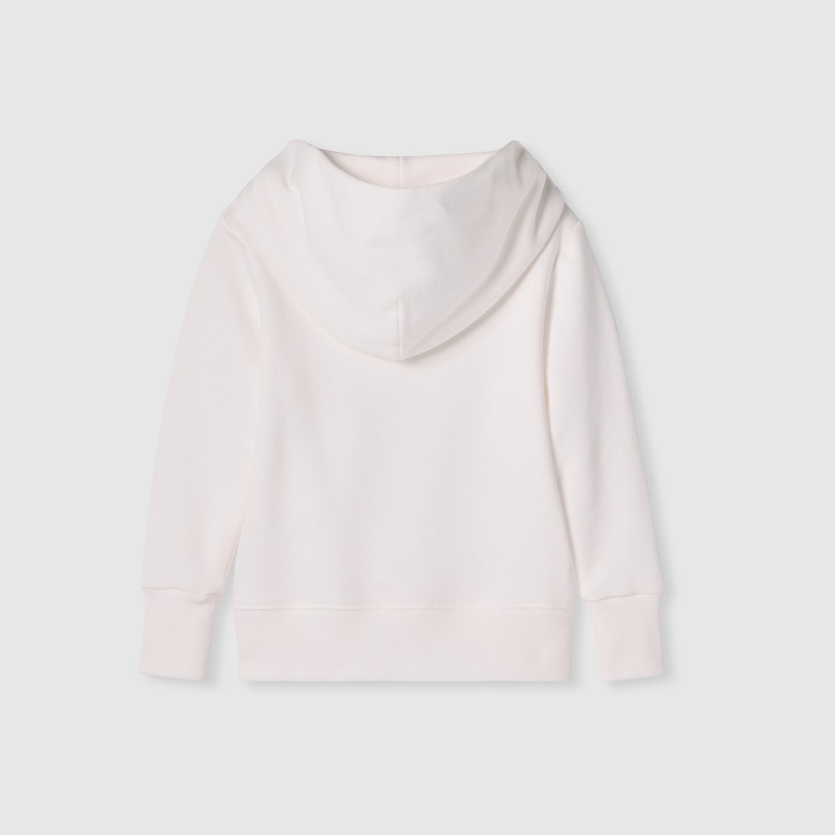 Children's hooded sweatshirt with embroidery in white - thumbnail 2