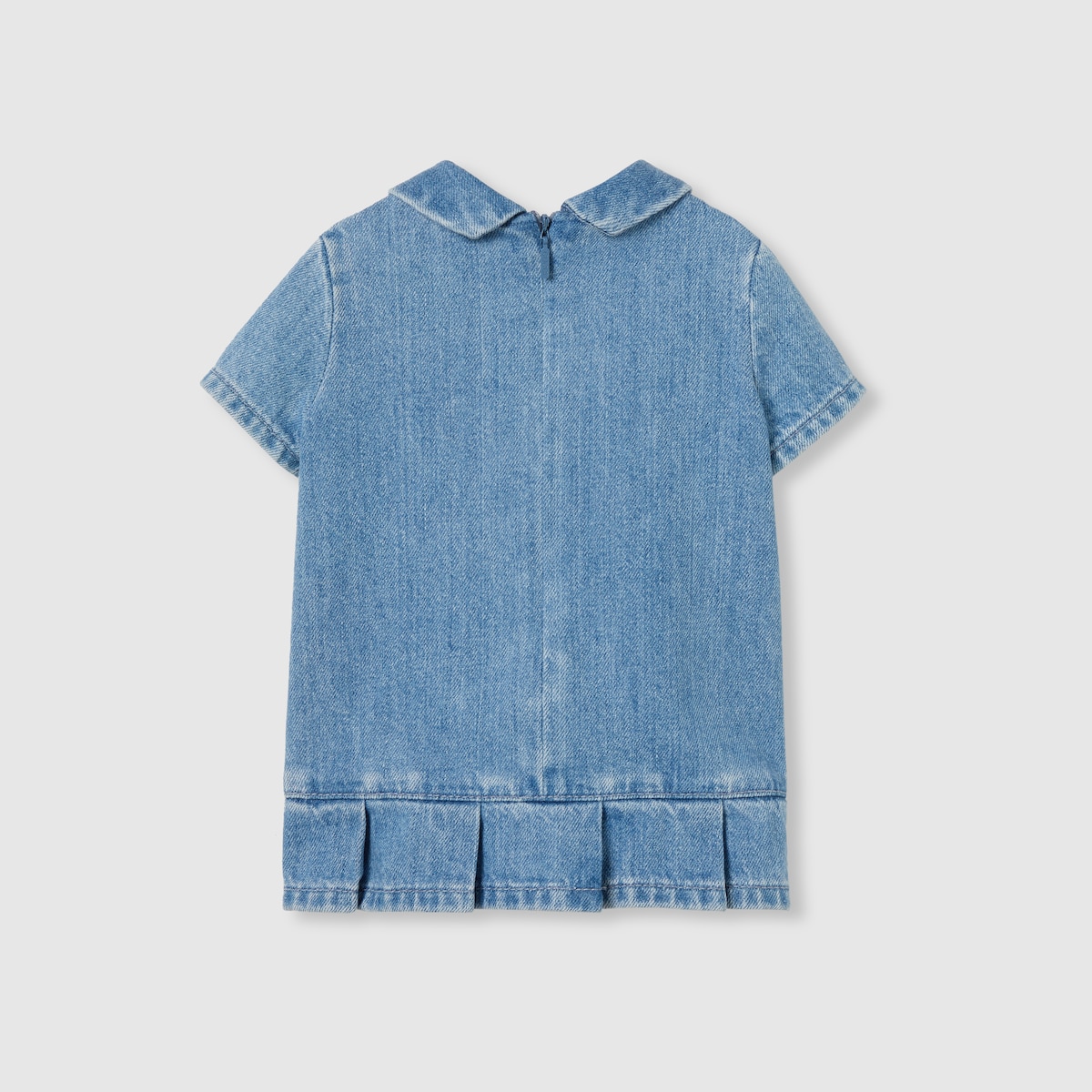 Baby denim dress with Web in white - thumbnail 5