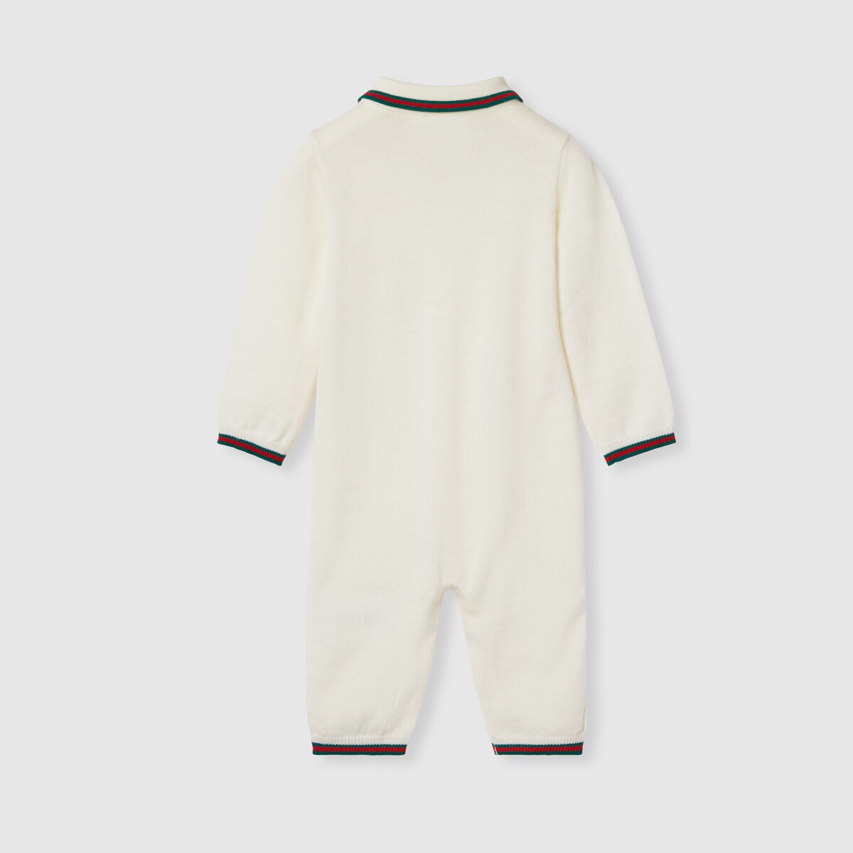 Baby wool one-piece with Web in white - thumbnail 3