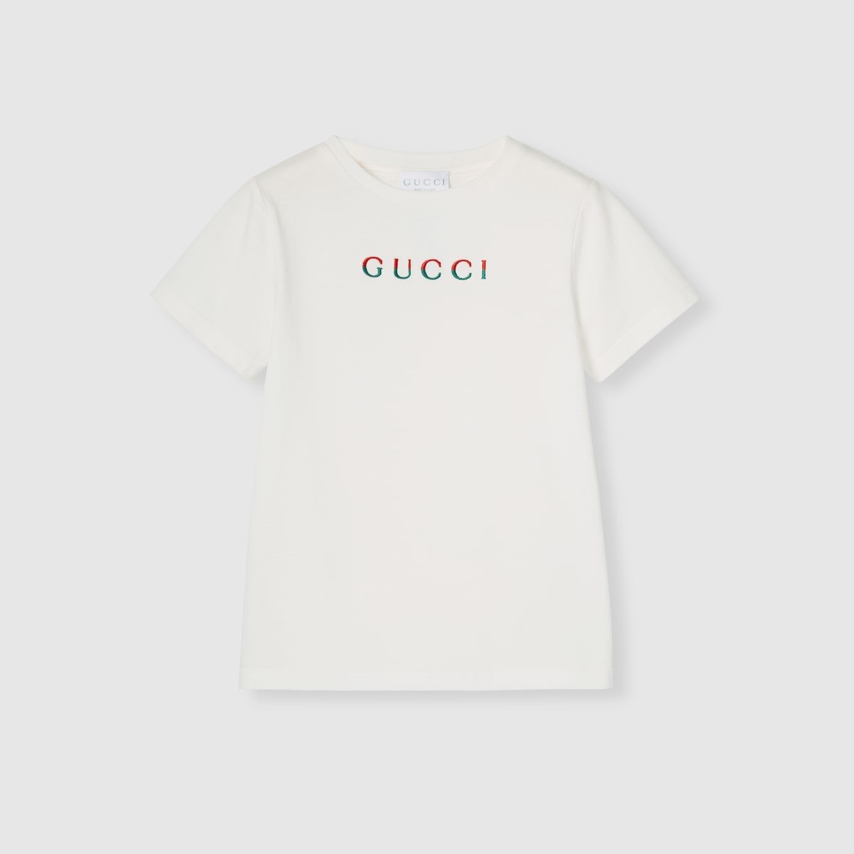 Children's T-shirt with embroidery in white - thumbnail 3
