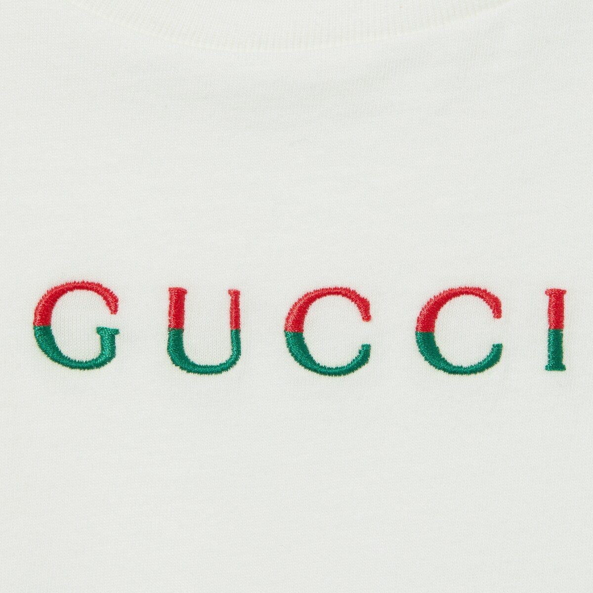 Children's T-shirt with embroidery in white