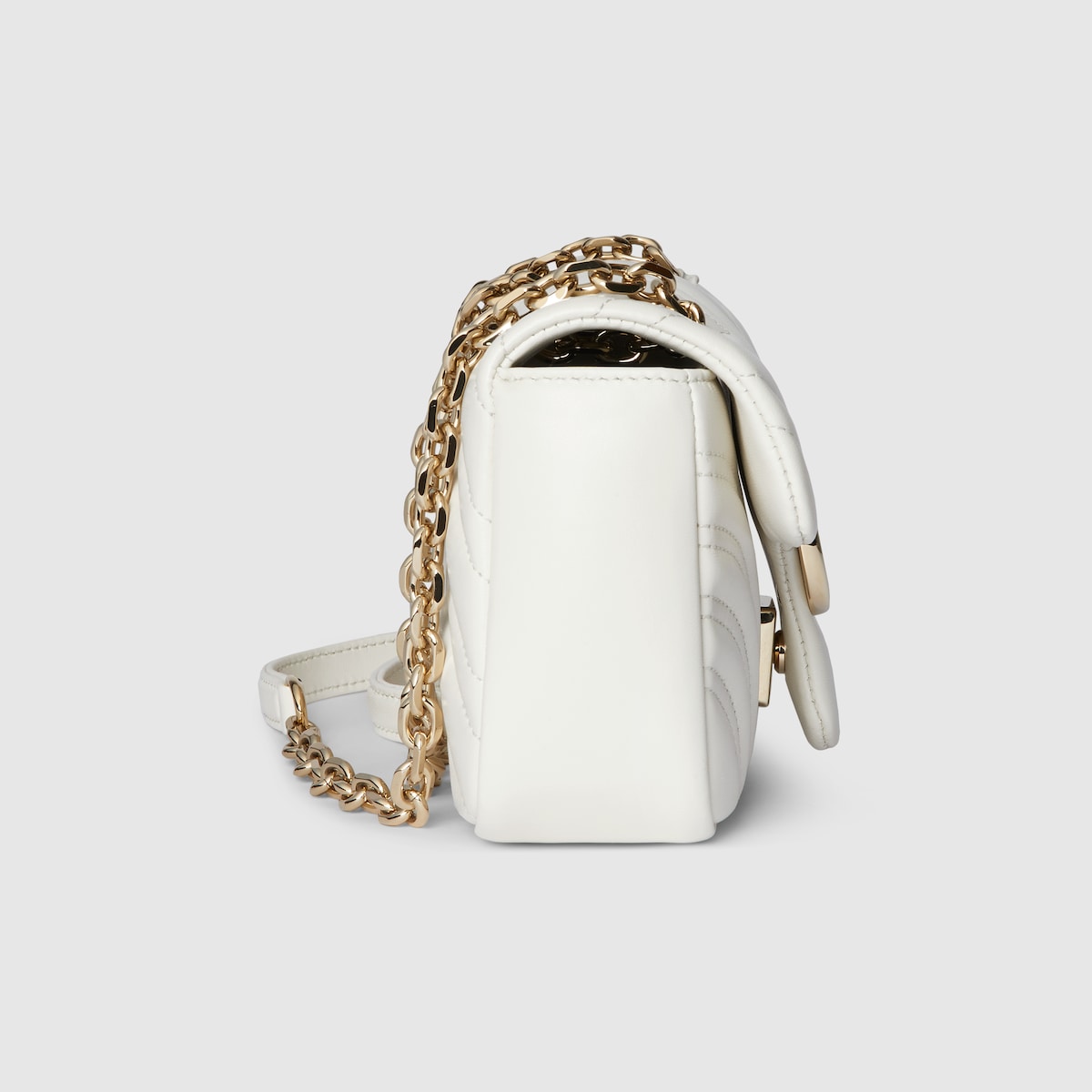 GG MARMONT 23 SMALL SHOULDER BAG LIGHT PINK CALFSKIN
