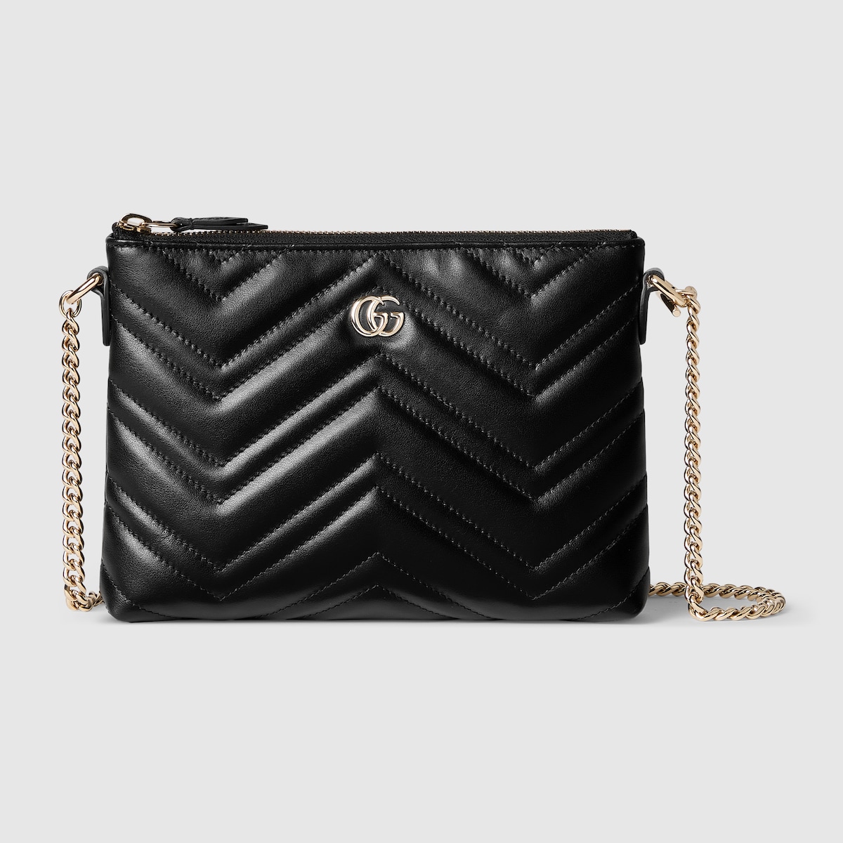 Empire Medium Cheetah Print Calf Hair Chain-Link Pochette