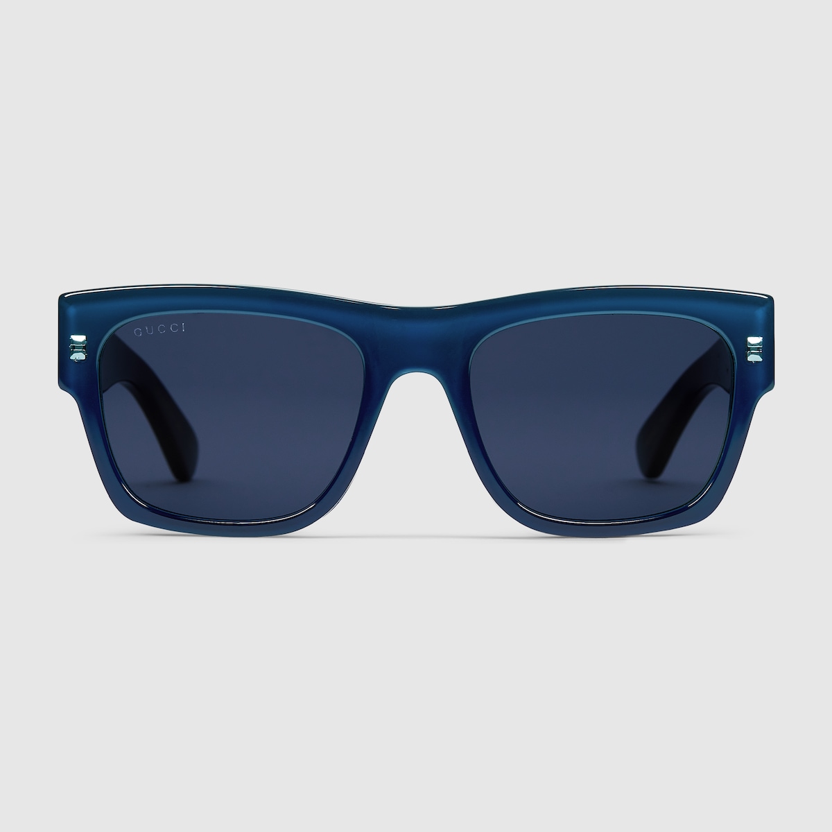 00’s archive GUCCI cyber blue eyewear GUCCI Vintage Sunglasses Iridescent Blue Sideral GG2409/N/S