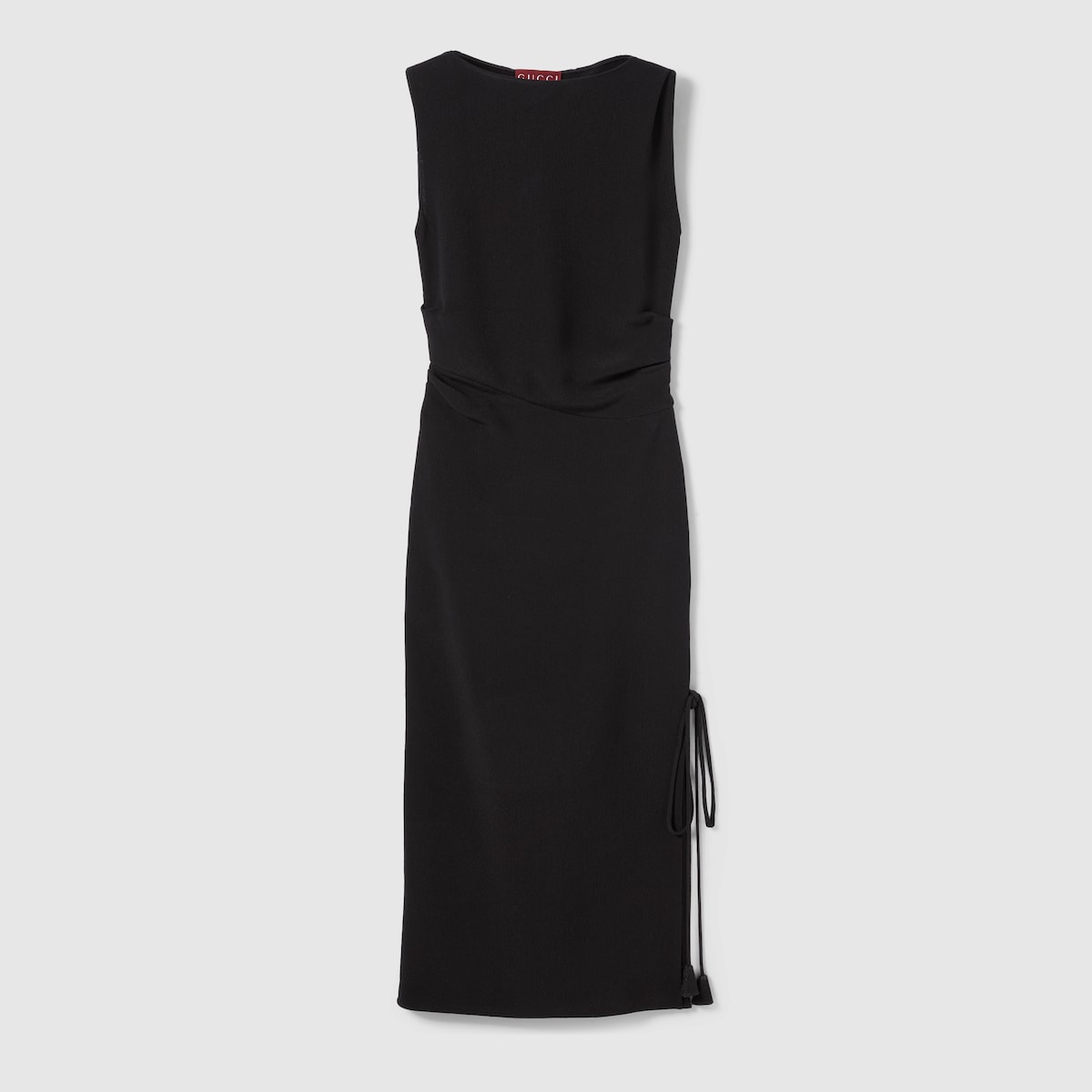 ワンピース Gucci Black Crepe Dress Silk crêpe dress with embroidery in black | GUCCI® US